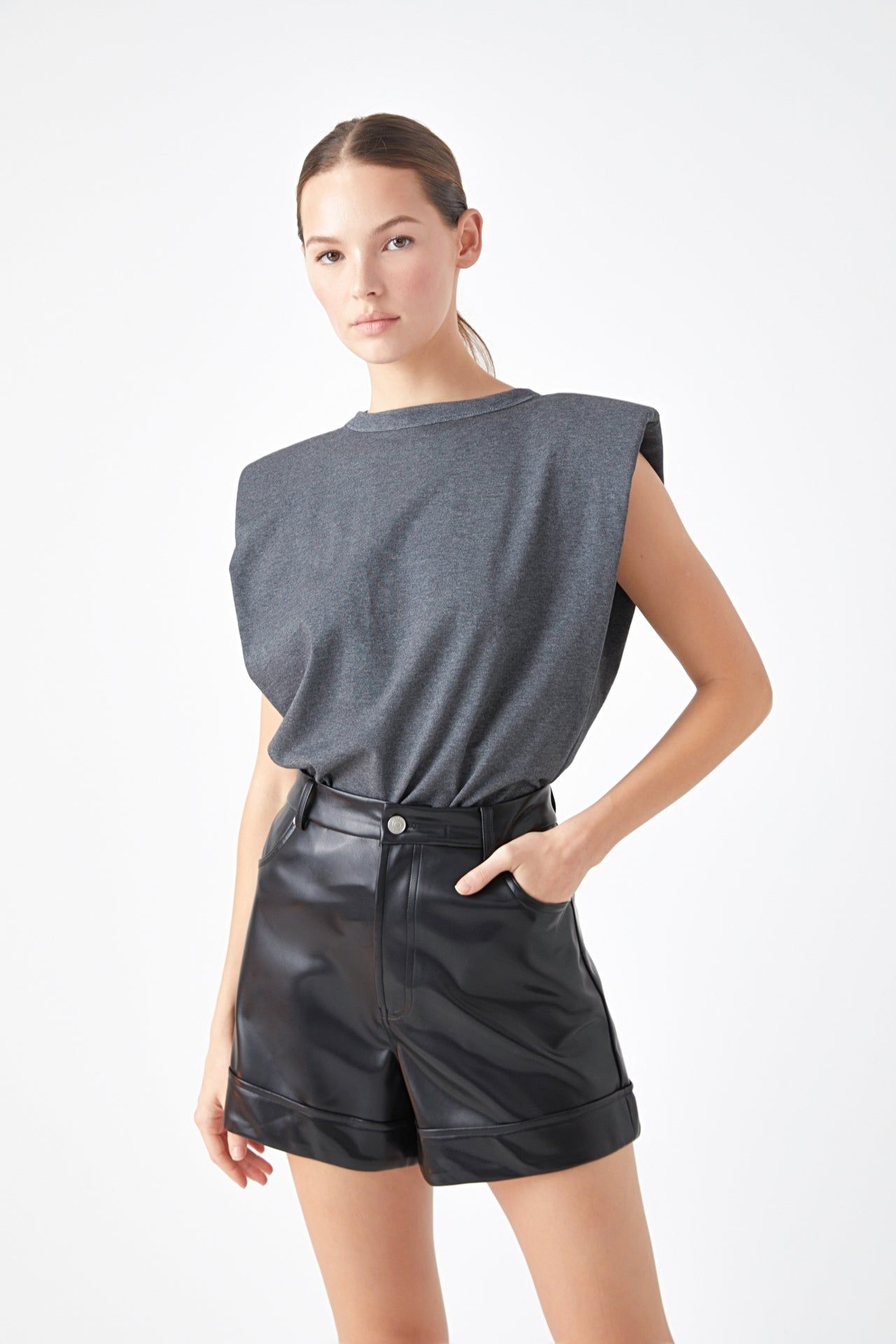 SALE OF Shoulder Pad Shirt sold by Endless Rose product image thumbnail 5