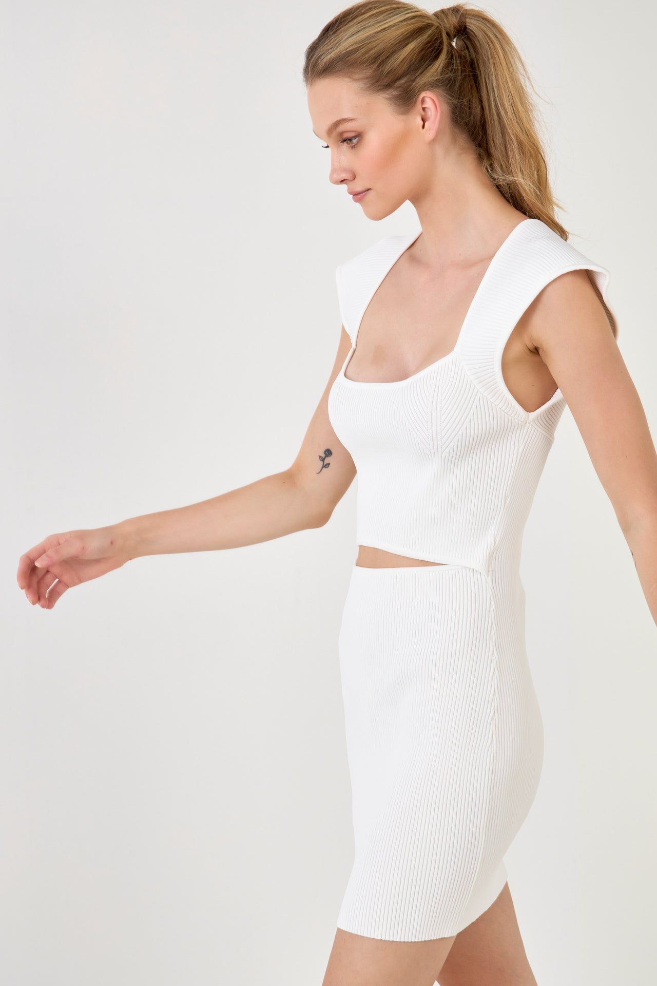 Cut-out Mini Dress with Corset Detail sold by Endless Rose