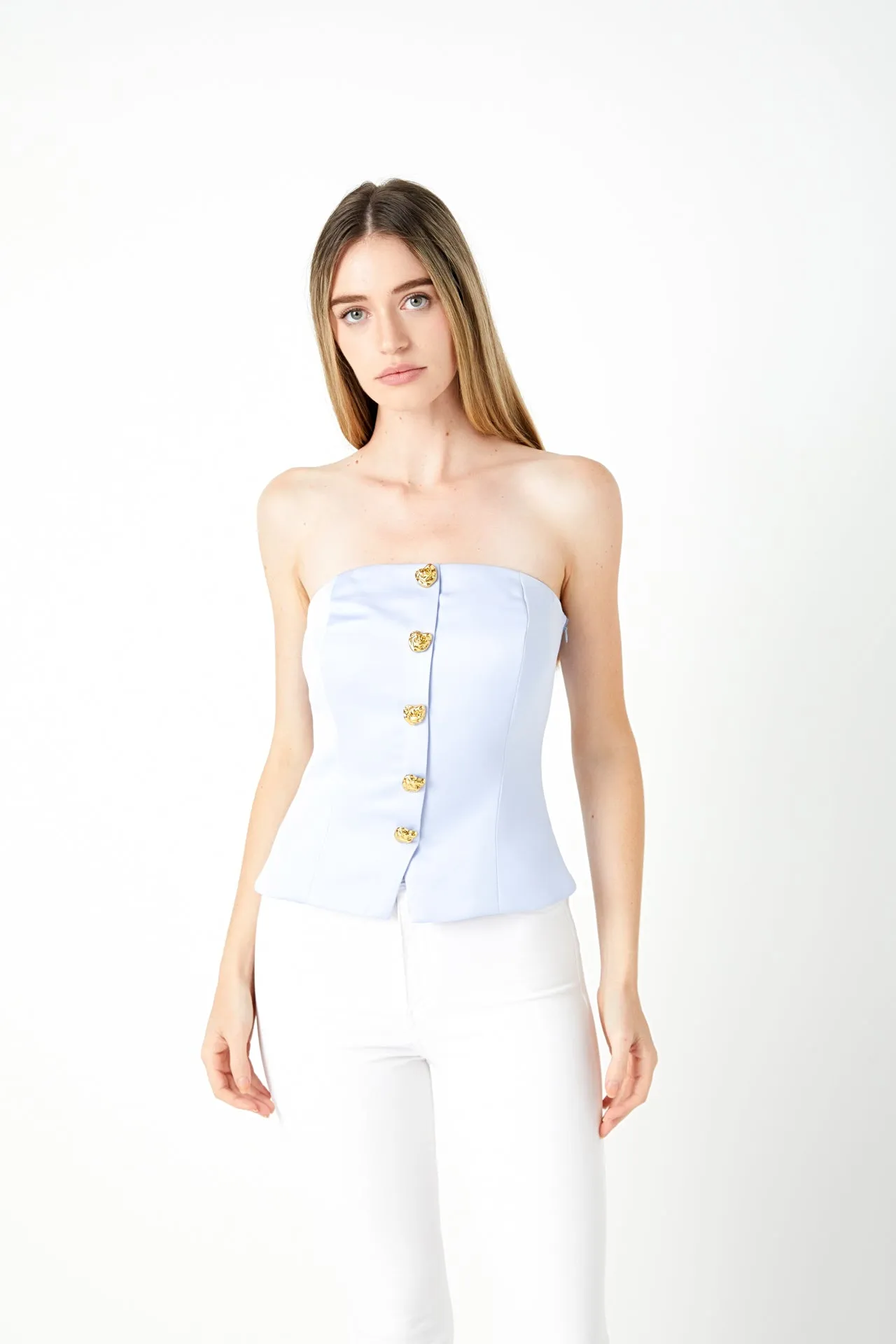 Button-Up Strapless Top - Final Sale sold by Endless Rose product image thumbnail 5