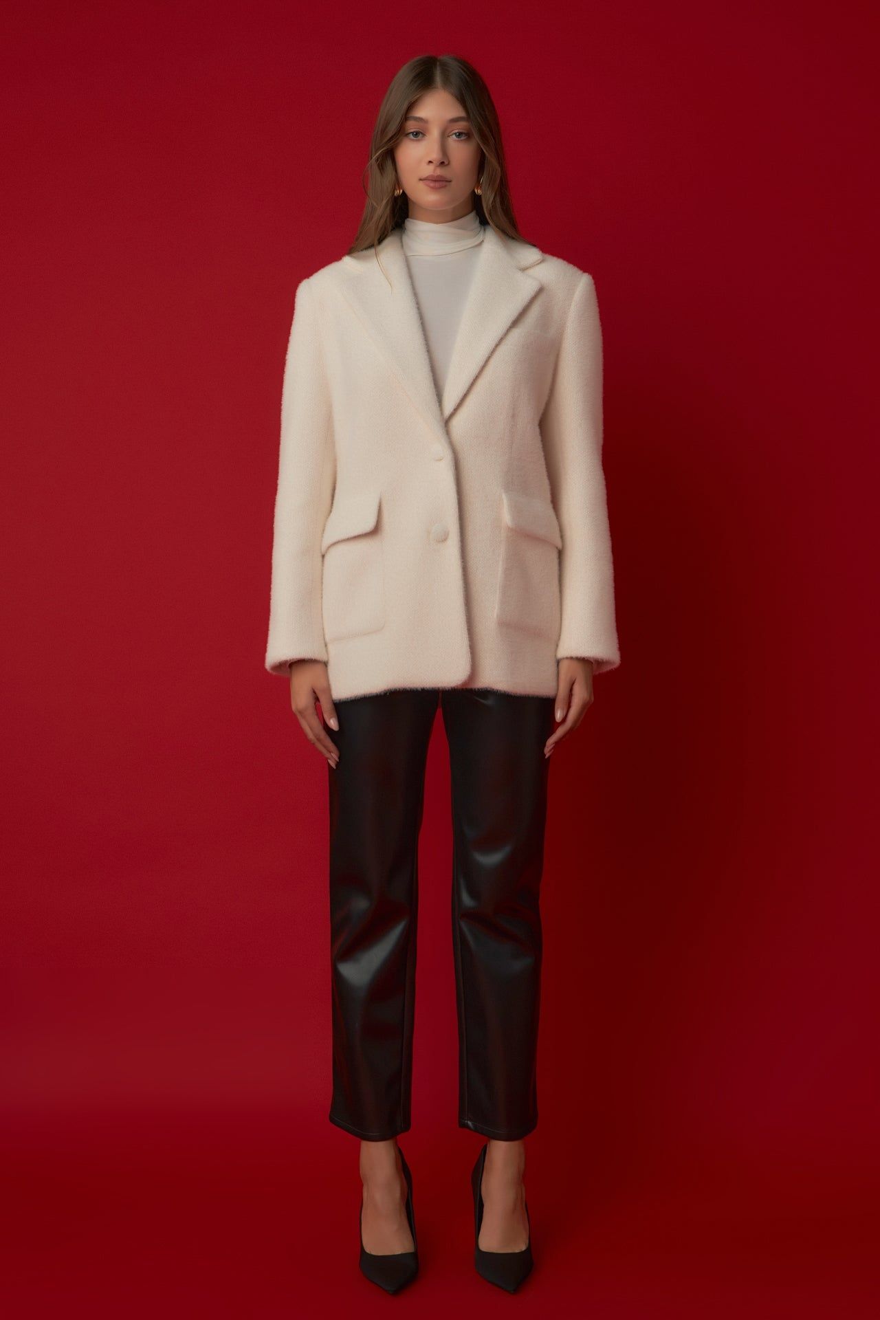 Soft Buttoned Blazer sold by Endless Rose