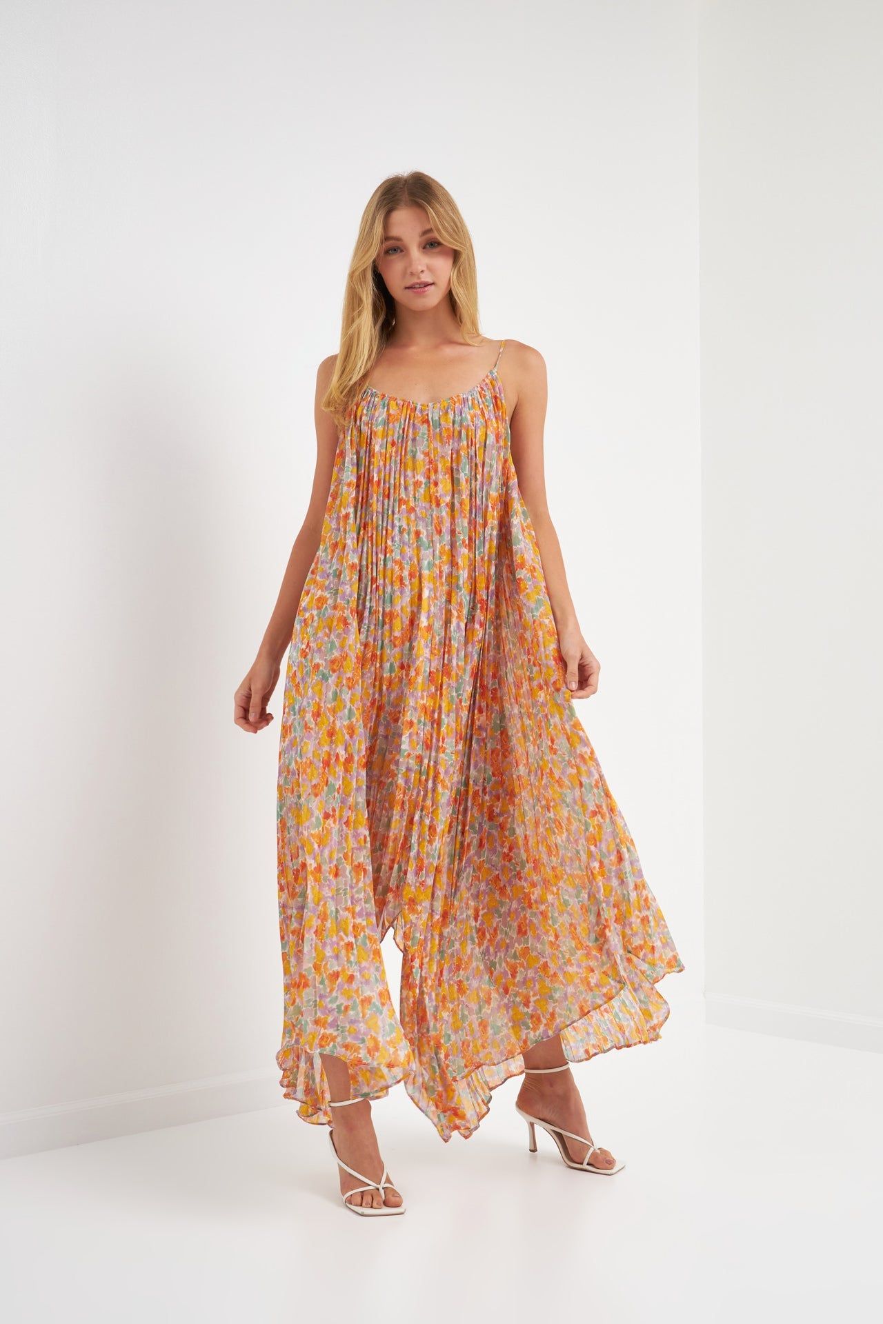 Pleated Waterfall Maxi Dress sold by Endless Rose product image thumbnail 5
