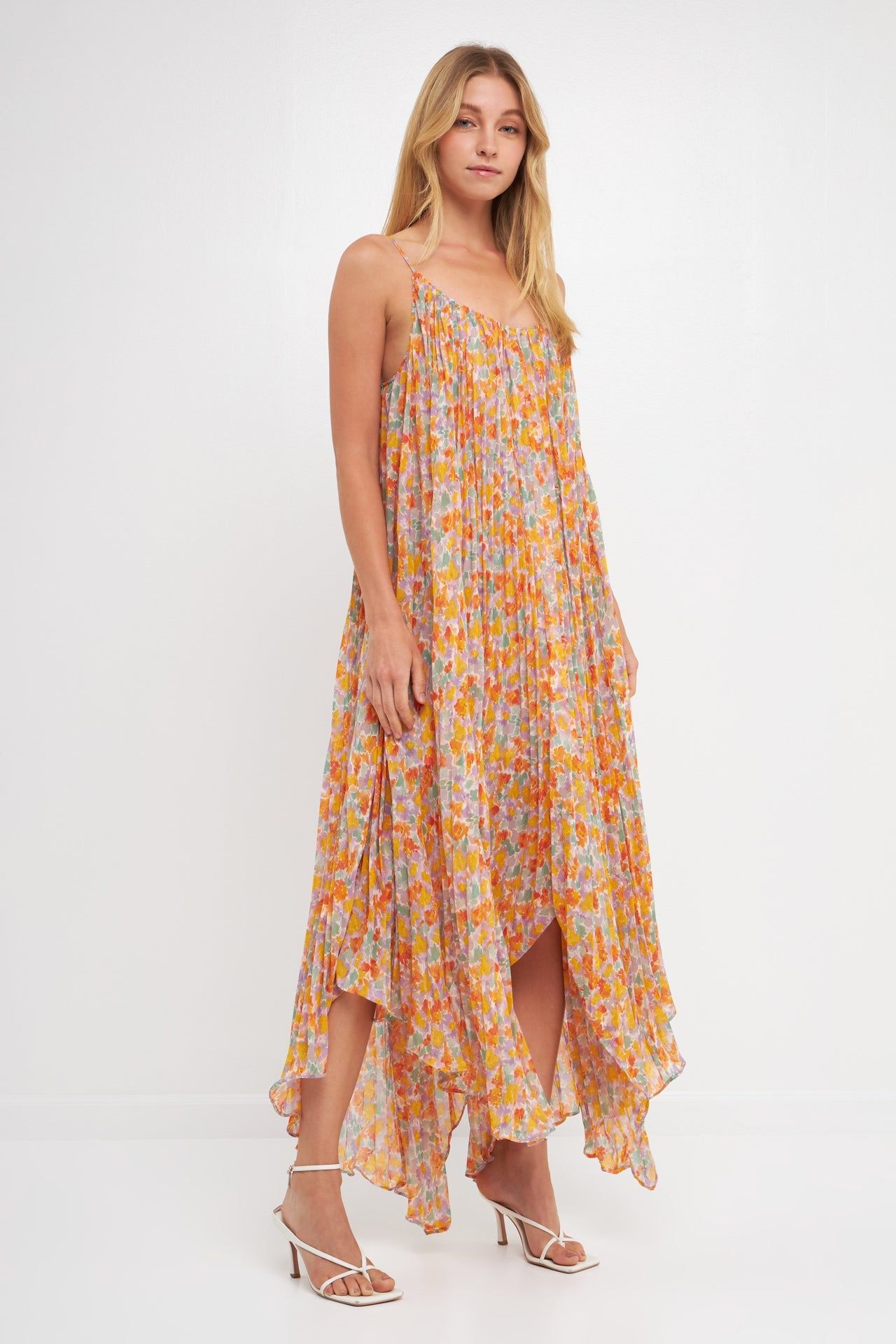 Pleated Waterfall Maxi Dress sold by Endless Rose product image thumbnail 3