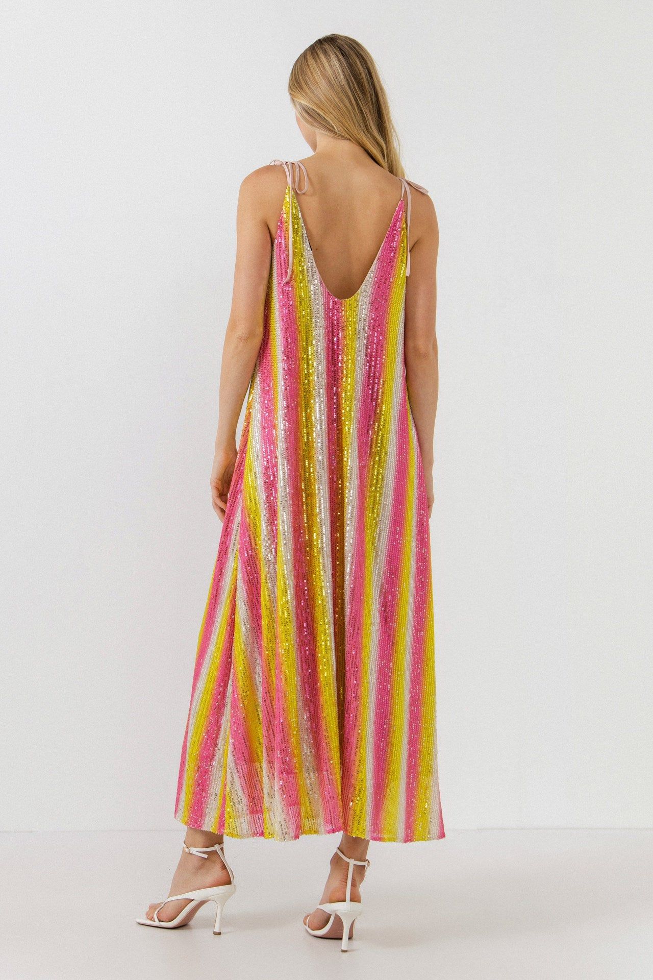 Striped Sequin Maxi Dress sold by Endless Rose product image thumbnail 4