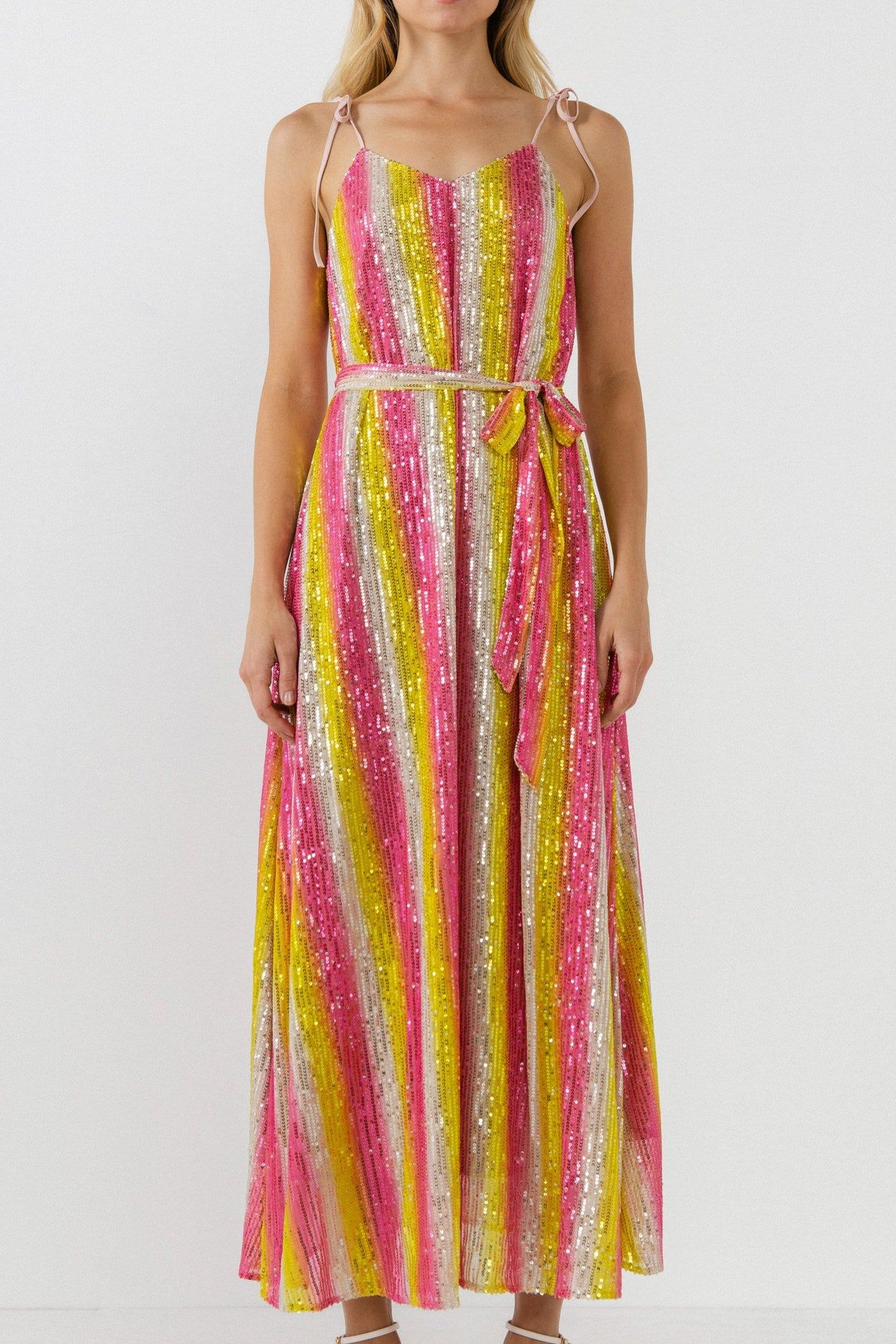 Striped Sequin Maxi Dress sold by Endless Rose product image thumbnail 5