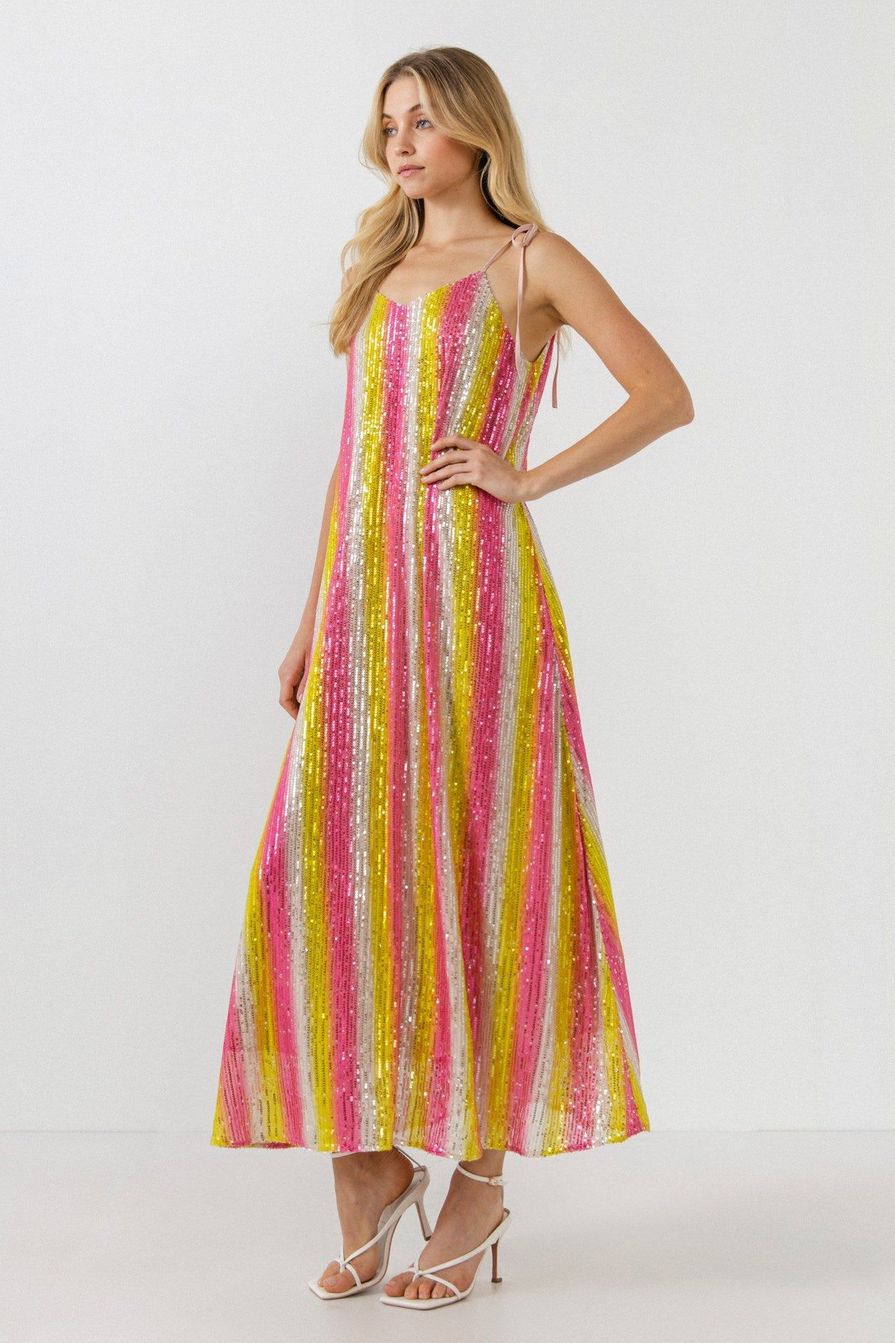 Striped Sequin Maxi Dress sold by Endless Rose product image thumbnail 3