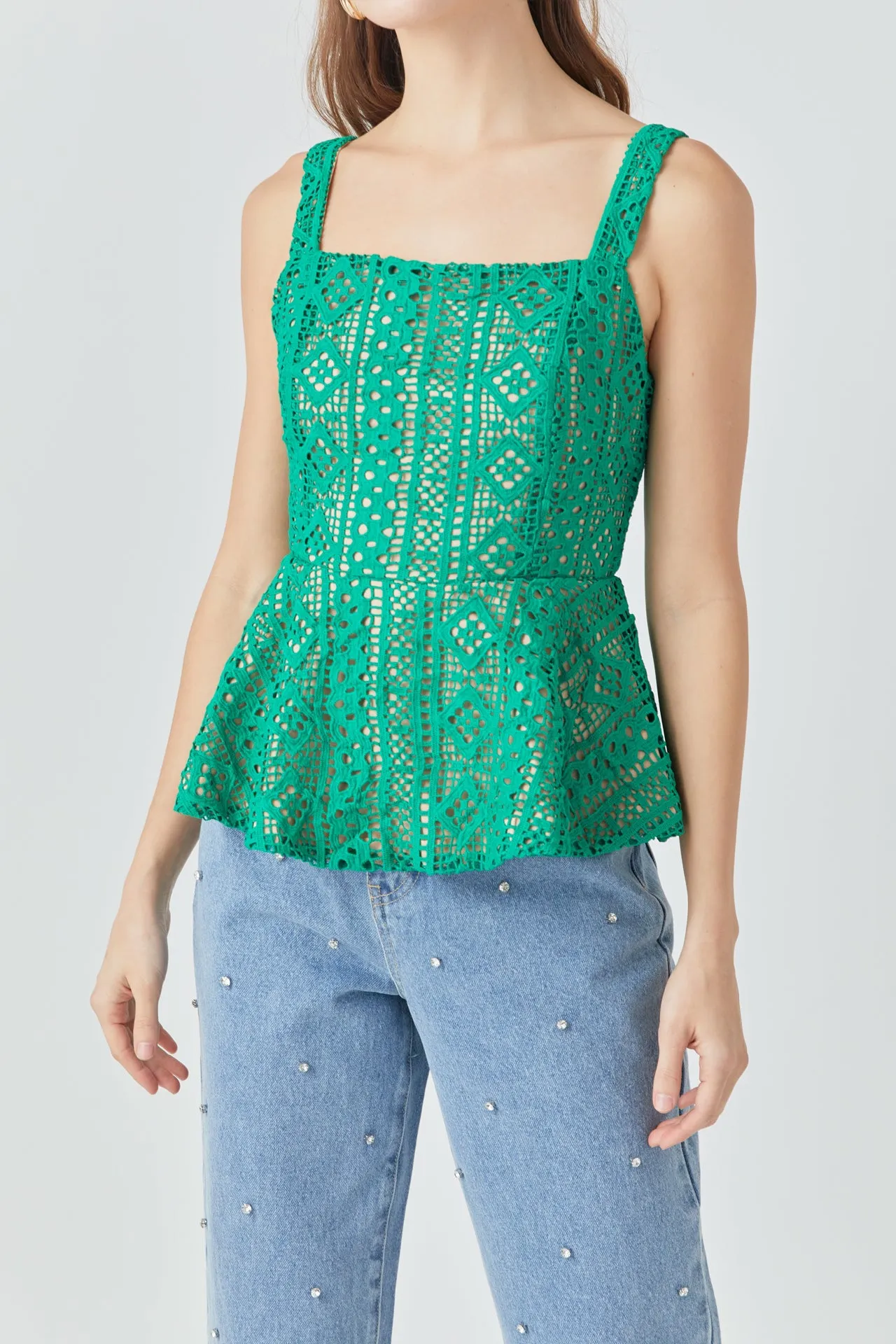 Lace Peplum Top sold by Endless Rose product image thumbnail 2