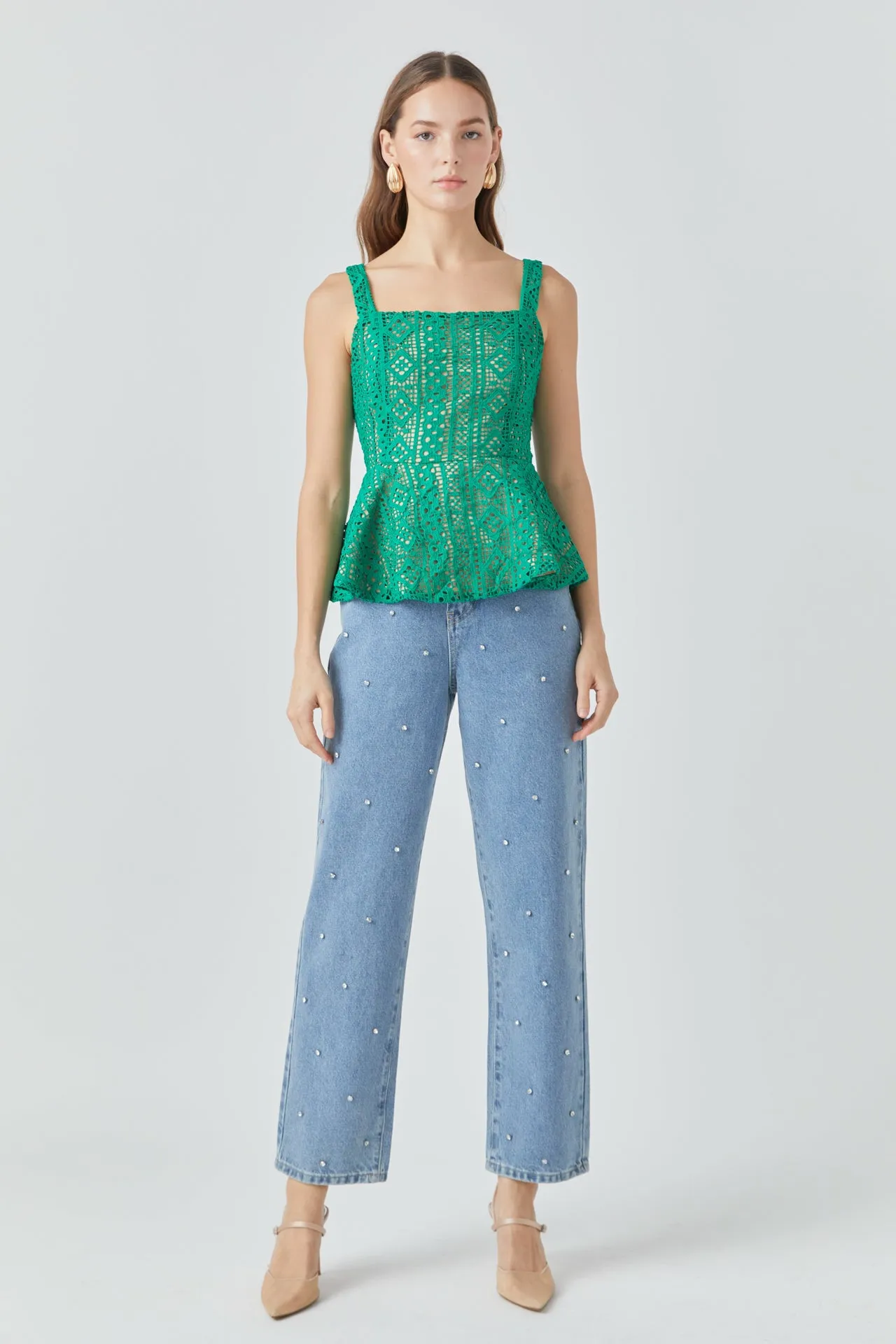 Lace Peplum Top sold by Endless Rose