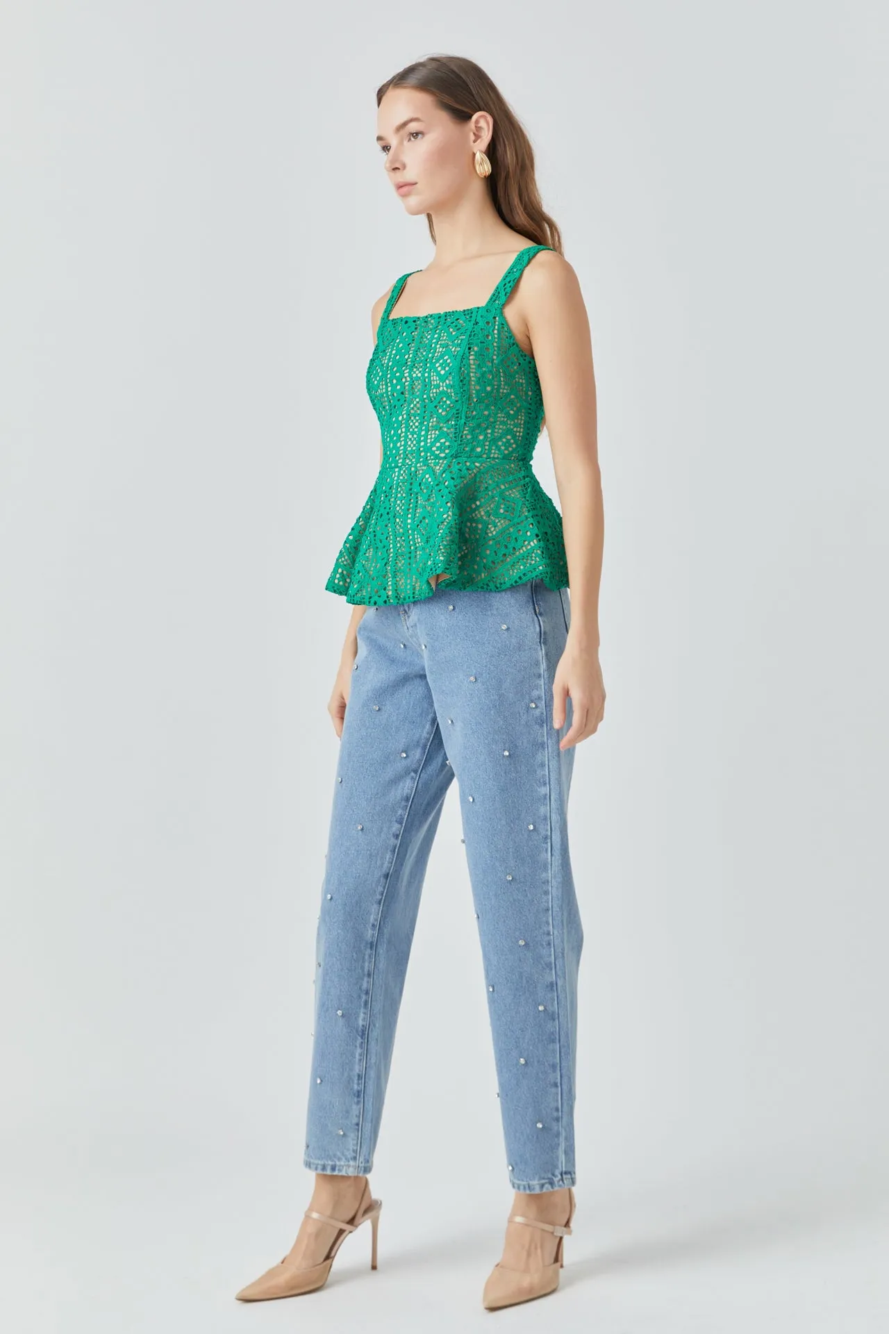 Lace Peplum Top sold by Endless Rose product image thumbnail 3