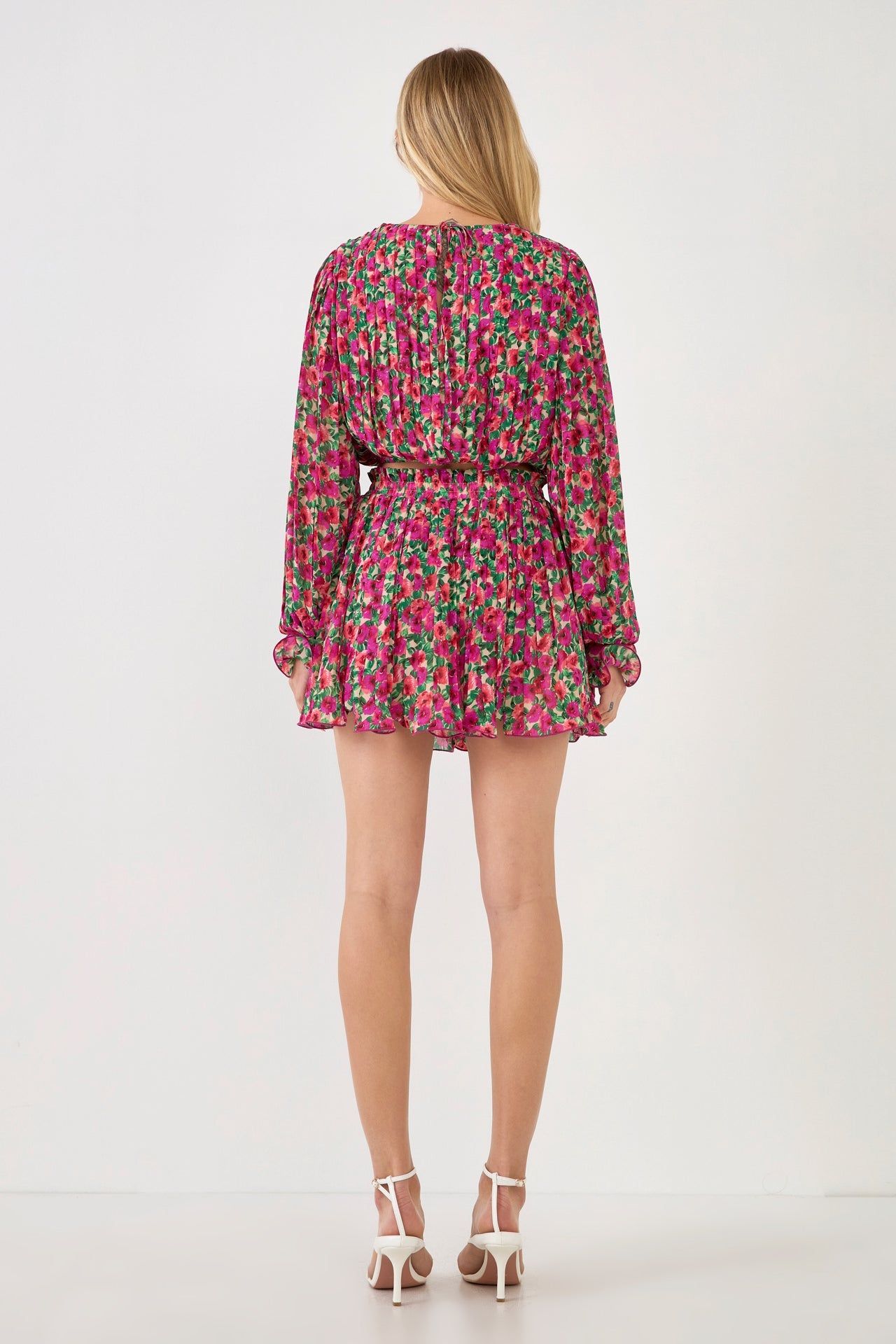 Floral Pleated Bubbled Top sold by Endless Rose product image thumbnail 4