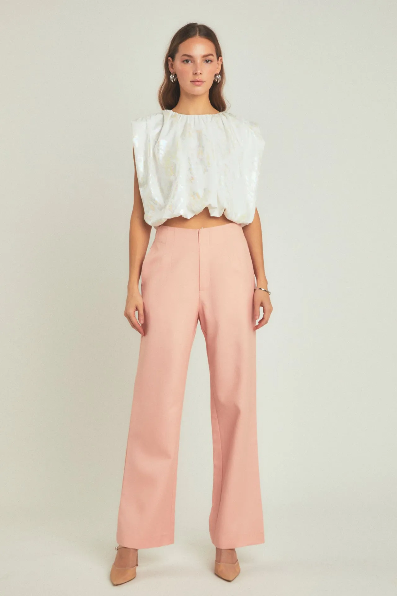 Printed Foil Sleeveless Top sold by Endless Rose