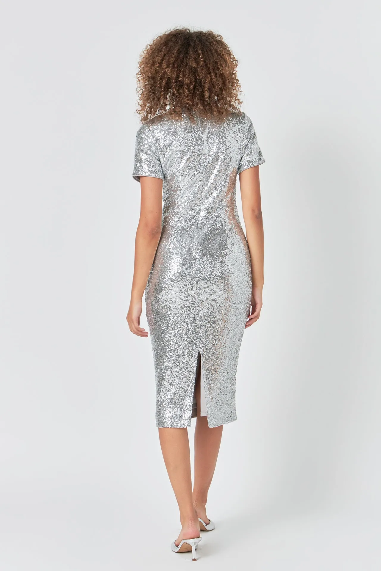 Sequins Short Sleeve Maxi Dress sold by Endless Rose product image thumbnail 4