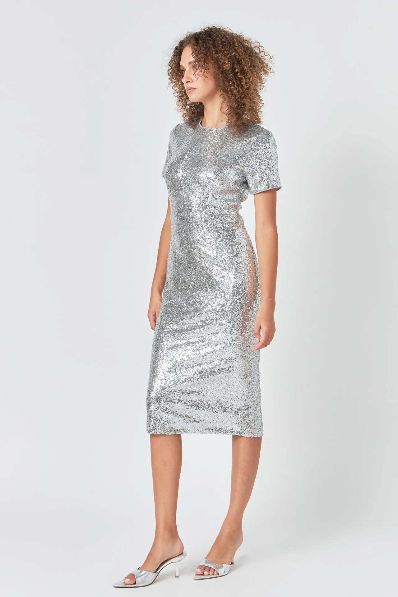 Sequins Short Sleeve Maxi Dress sold by Endless Rose product image thumbnail 3