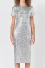 Sequins Short Sleeve Maxi Dress sold by Endless Rose