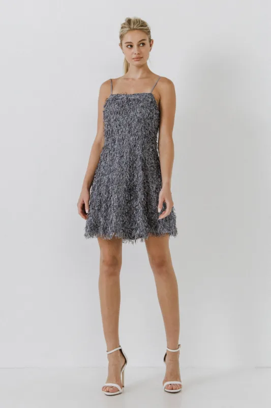 Fringed Flare Mini Dress - Final sale sold by Endless Rose