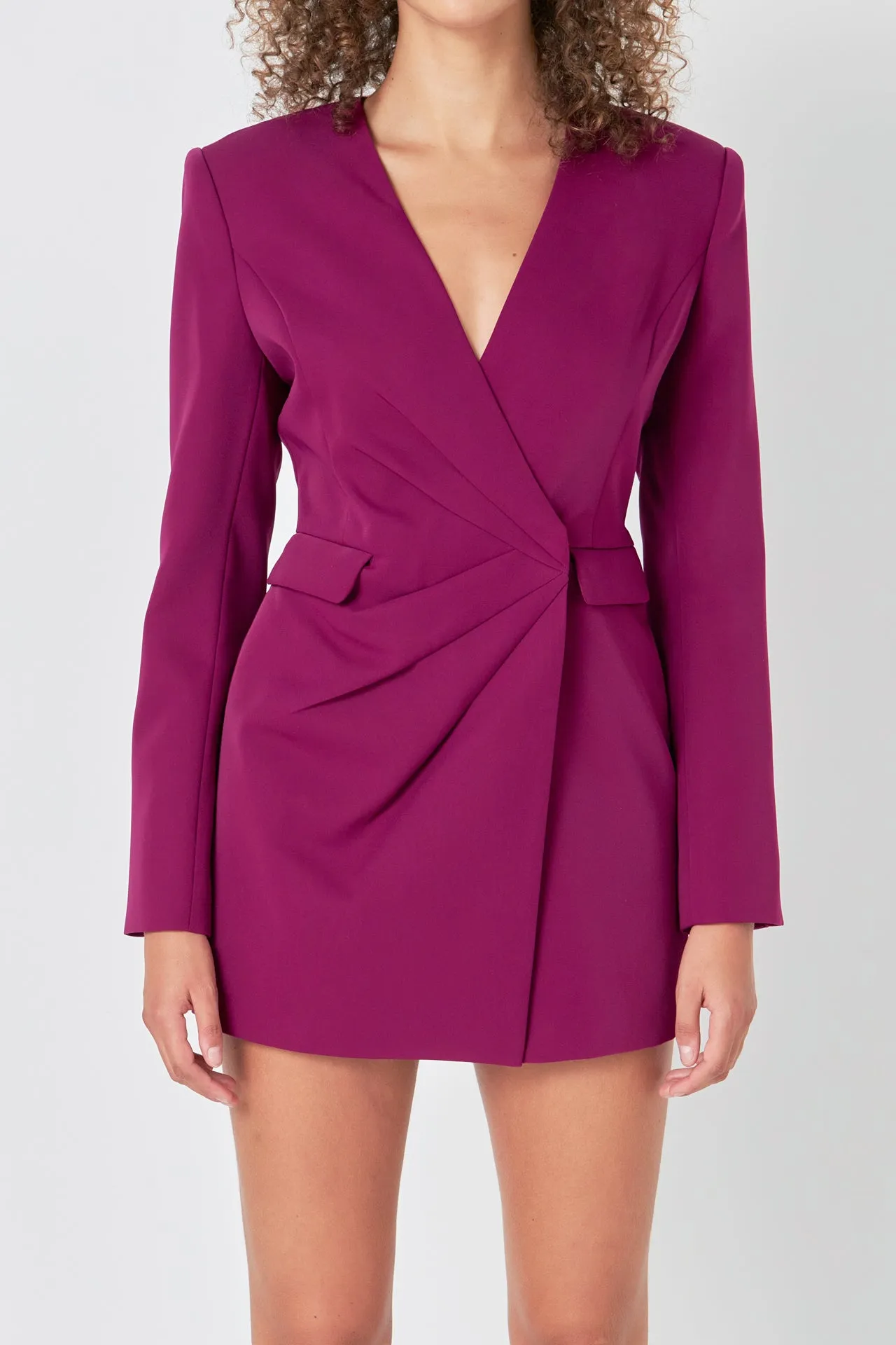 Drapped V-neckline Blazer Romper sold by Endless Rose product image thumbnail 2