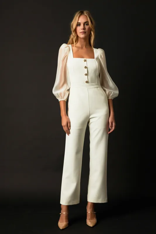 Organza Sleeve Jumpsuit sold by Endless Rose