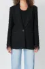 Feather-Trimmed Tweed Blazer sold by Endless Rose