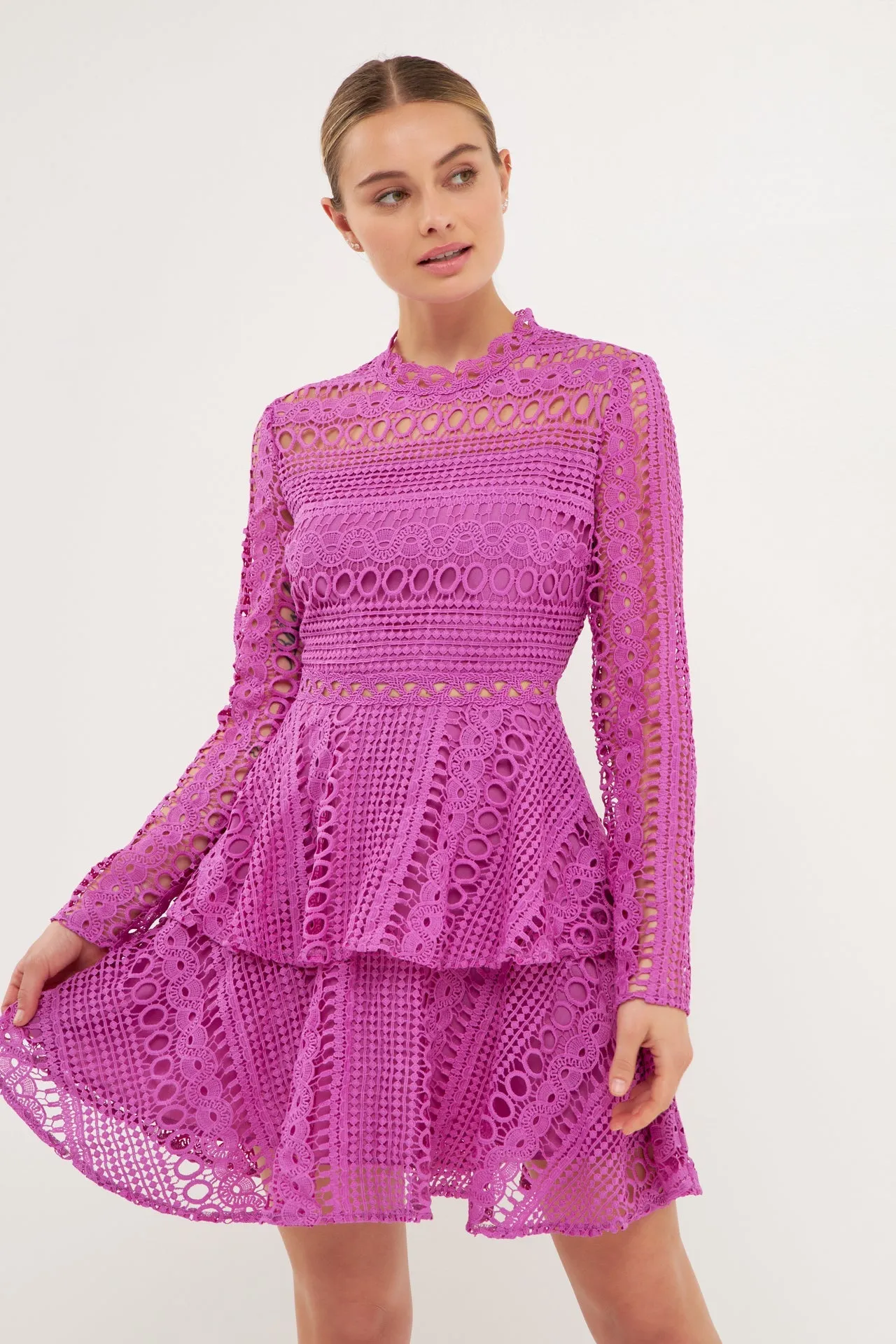 Crochet Lace Mini Dress sold by Endless Rose product image thumbnail 5