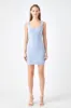 Square Neck Knit Mini Dress sold by Endless Rose