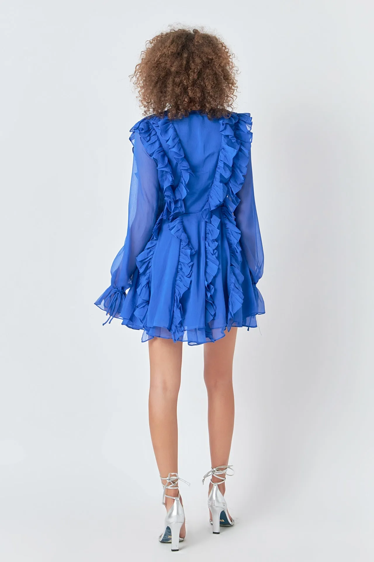 Long-Sleeve Ruffle Mini Dress - Final Sale sold by Endless Rose product image thumbnail 4