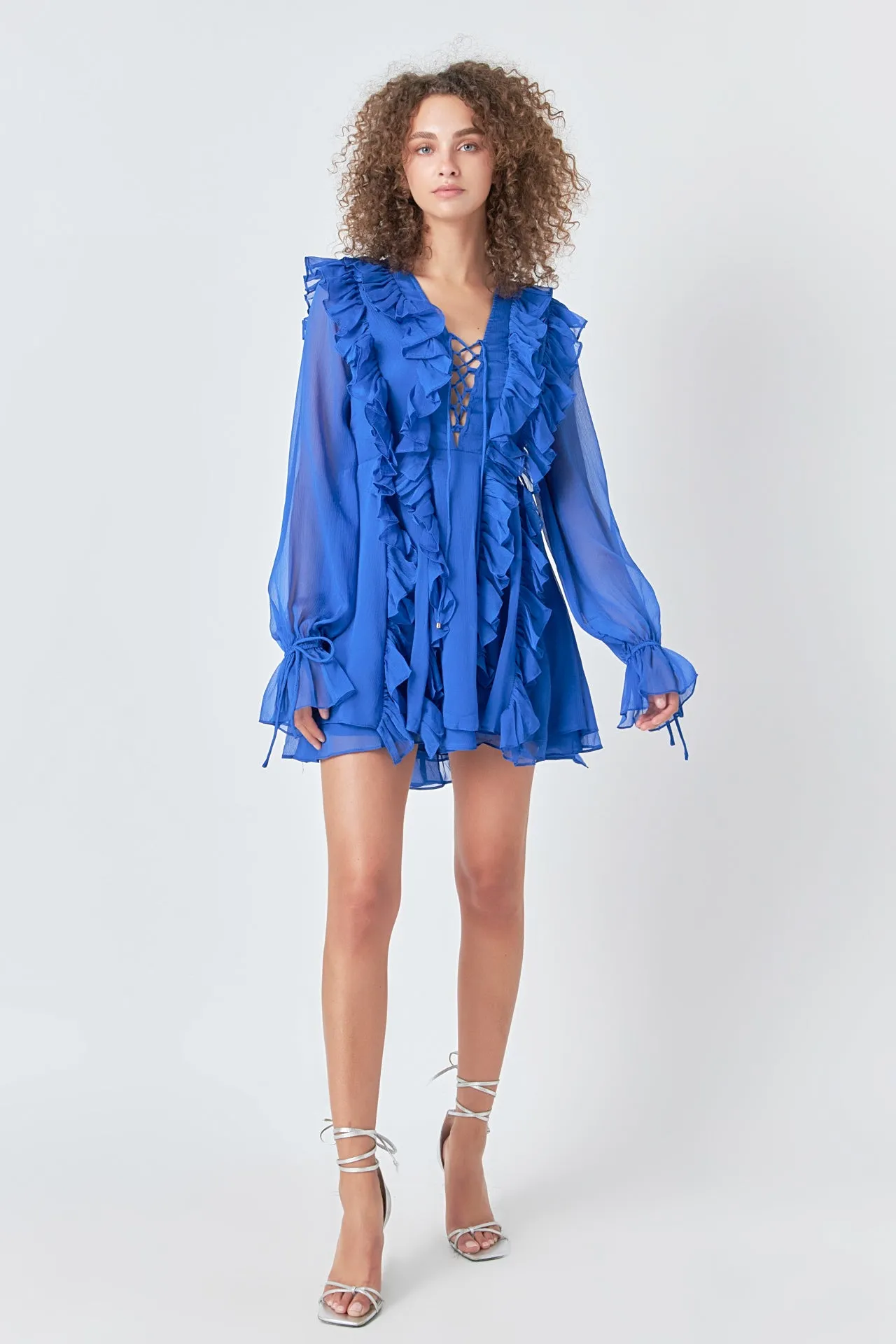 Long-Sleeve Ruffle Mini Dress - Final Sale sold by Endless Rose