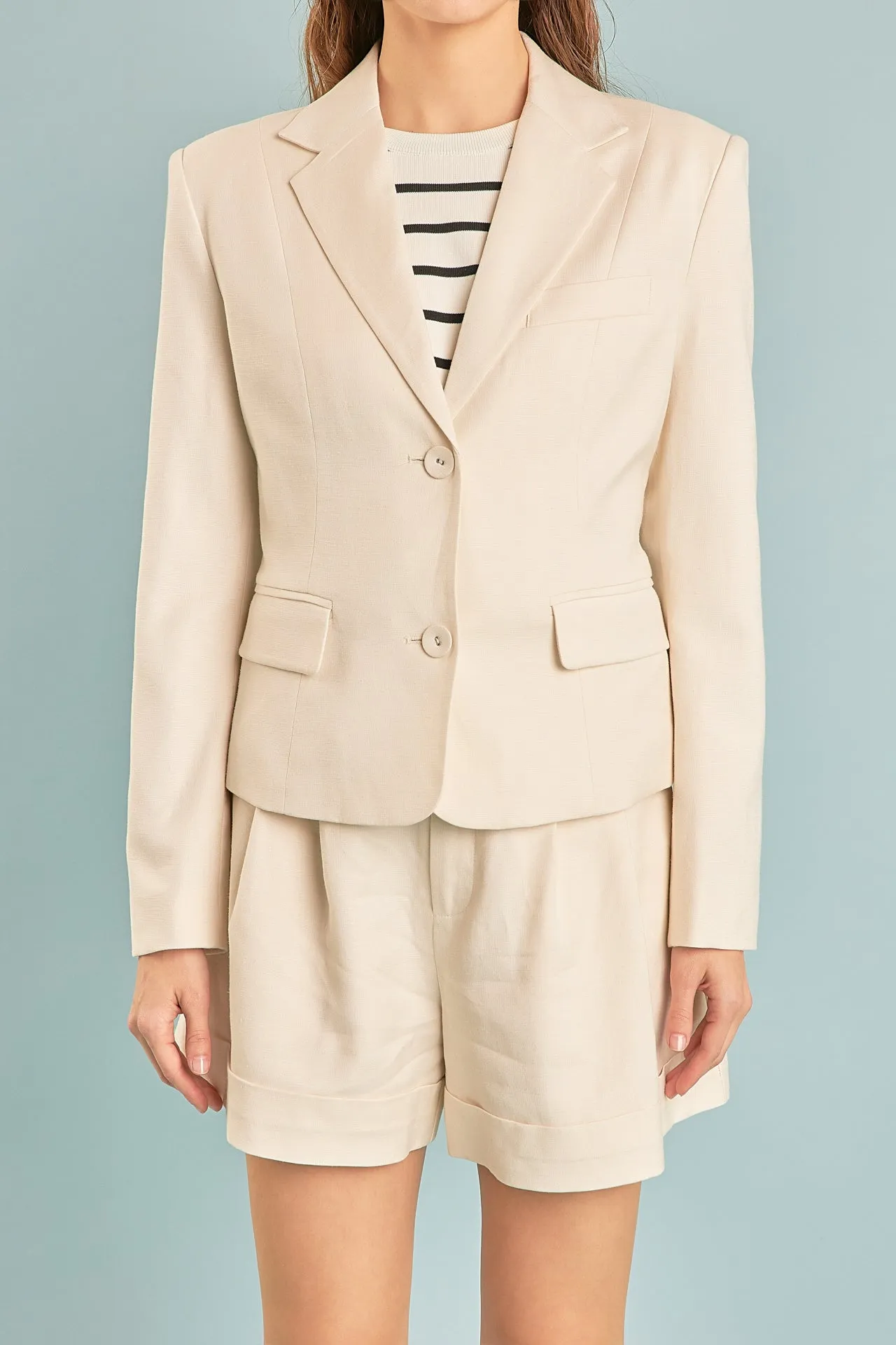 Linen Two Buttoned Blazer sold by Endless Rose product image thumbnail 2