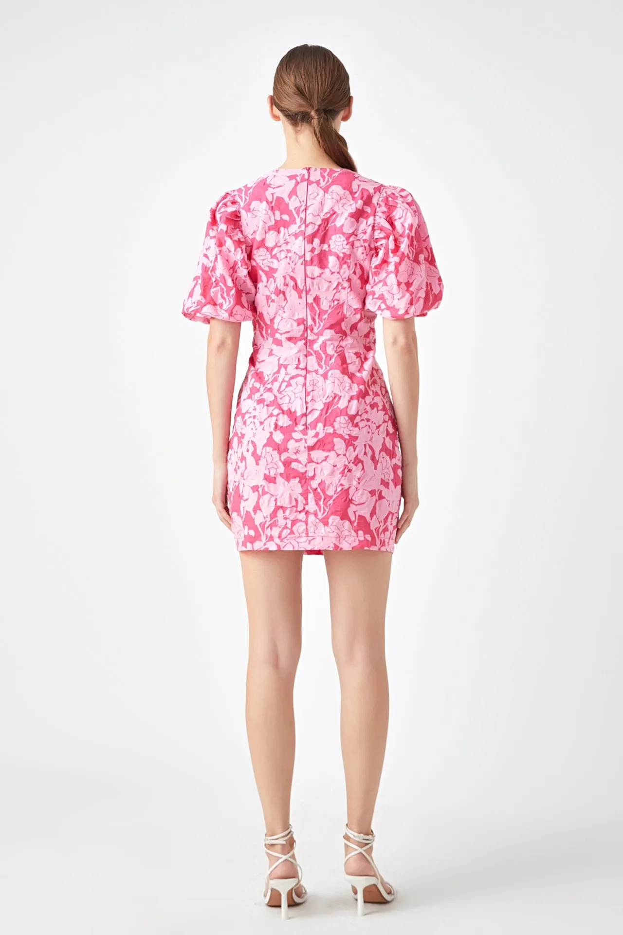Floral Puff Sleeve Mini Dress sold by Endless Rose product image thumbnail 4