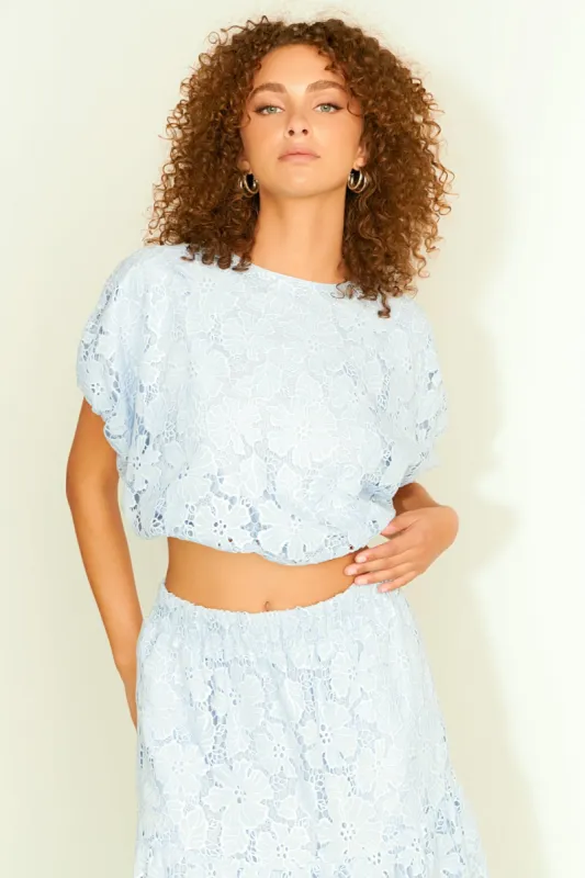 Sequins Lace Voluminous Top sold by Endless Rose