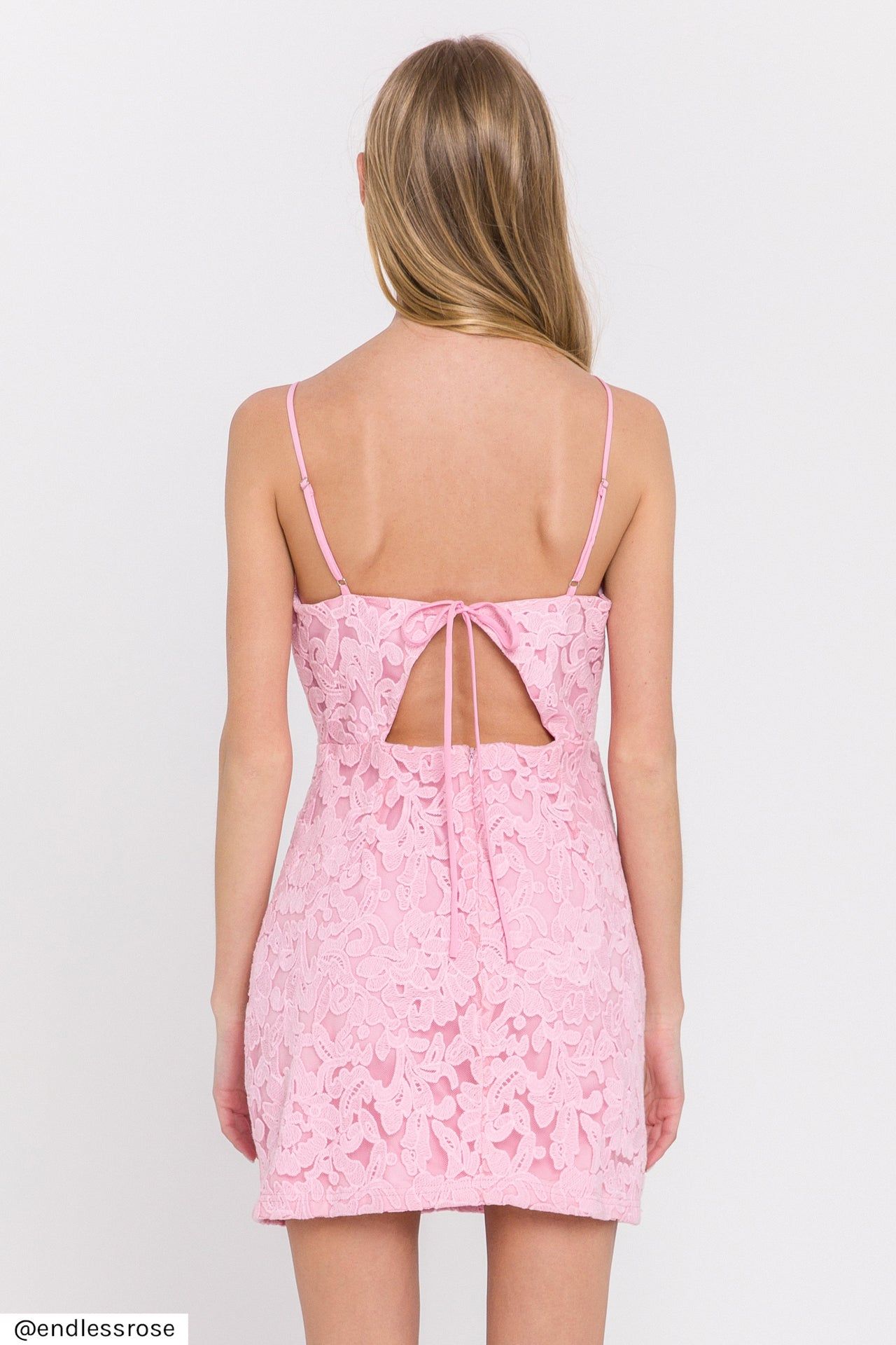 Cut-Out Back Mini Dress sold by Endless Rose product image thumbnail 4