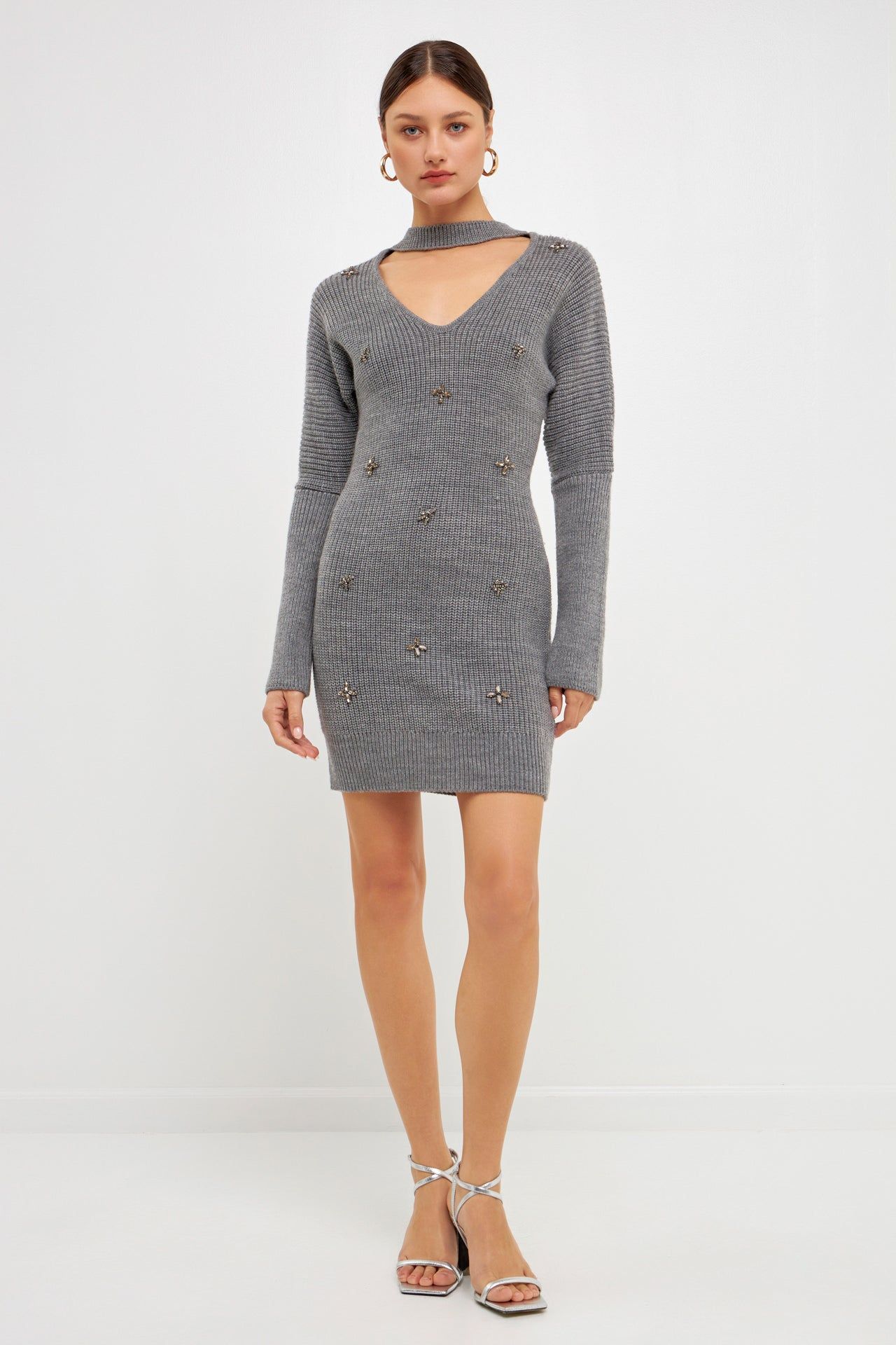 Embellished Sweater Dress sold by Endless Rose