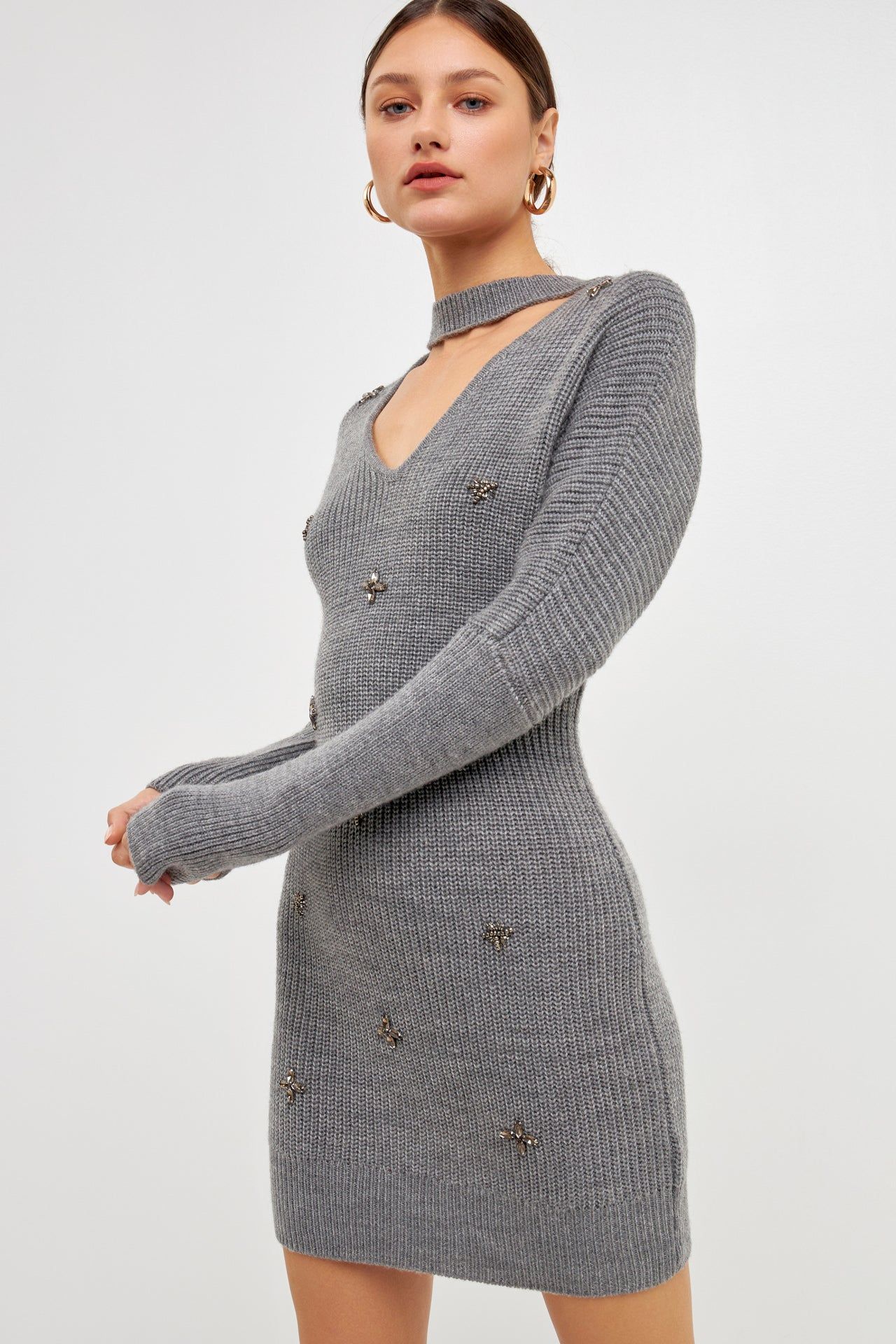 Embellished Sweater Dress sold by Endless Rose product image thumbnail 5