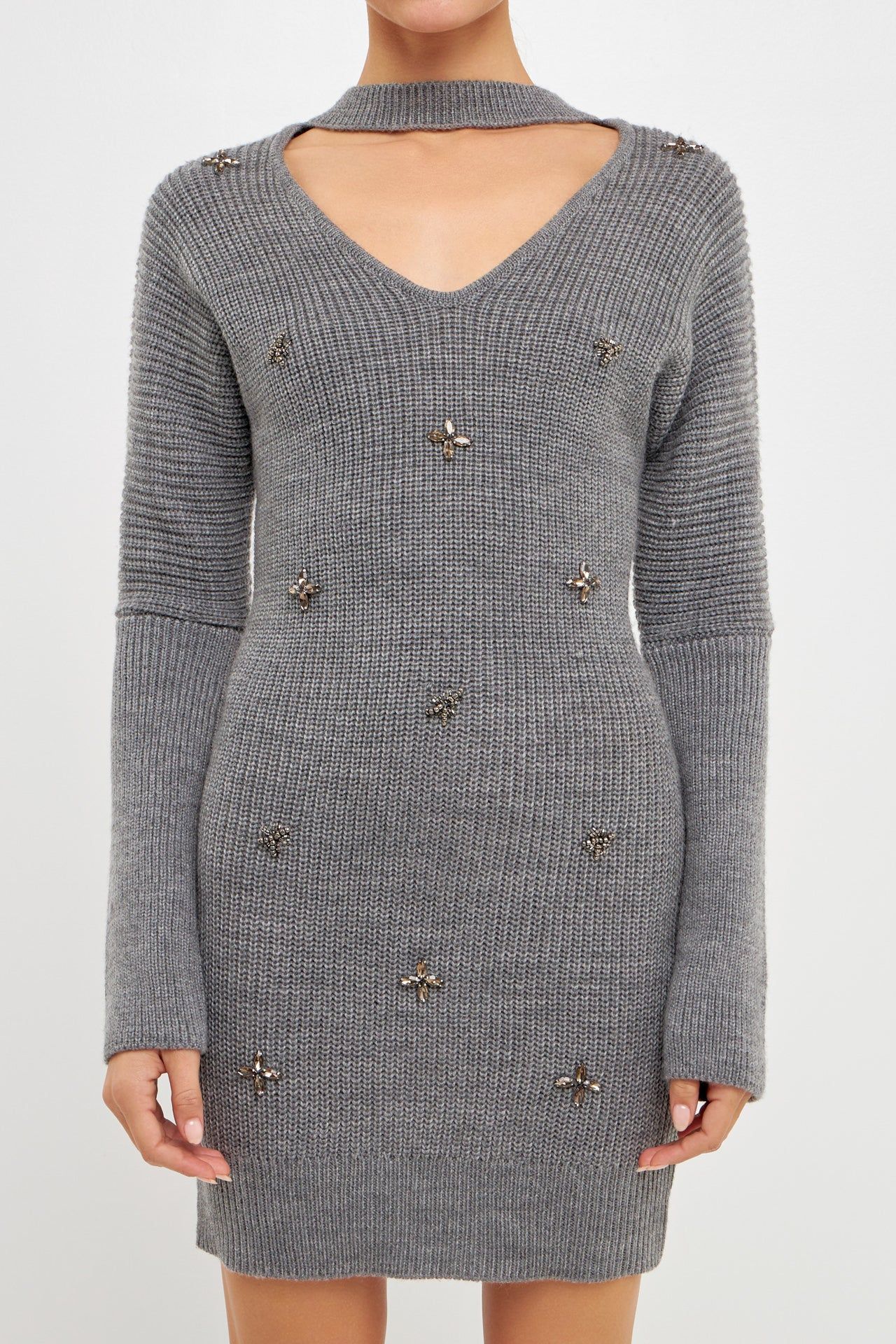 Embellished Sweater Dress sold by Endless Rose product image thumbnail 2