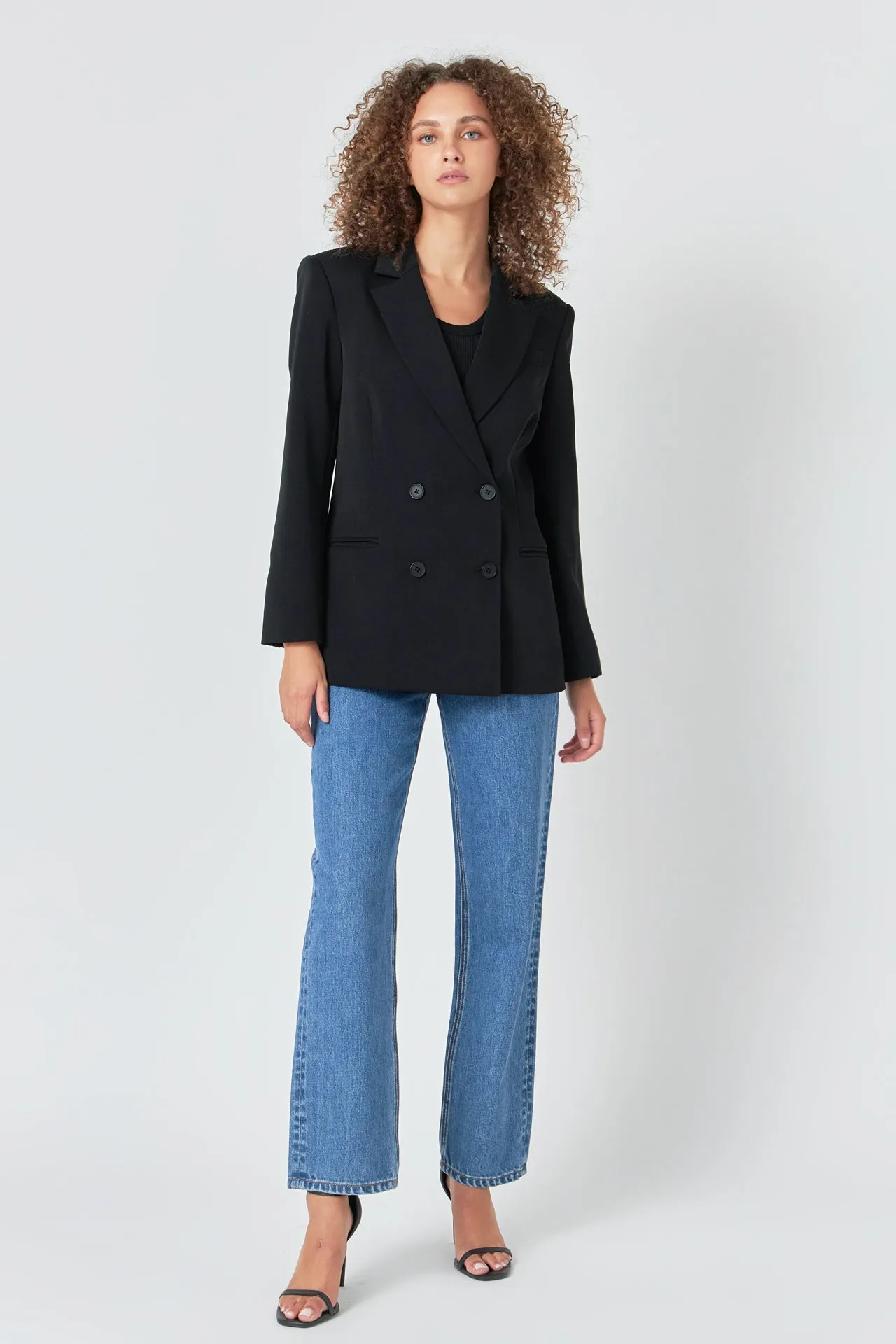 Double Breast Basic Blazer sold by Endless Rose