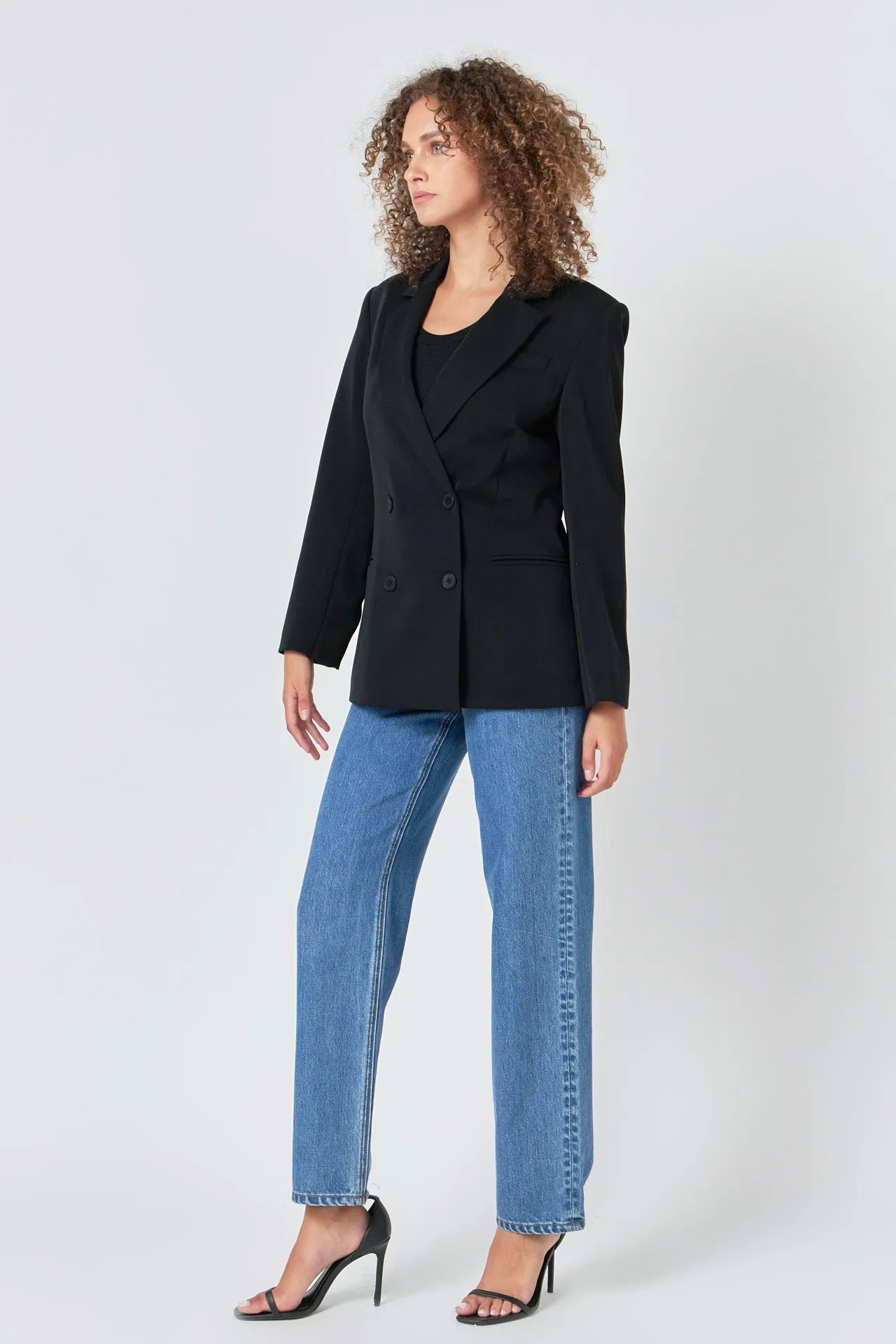 Double Breast Basic Blazer sold by Endless Rose product image thumbnail 3