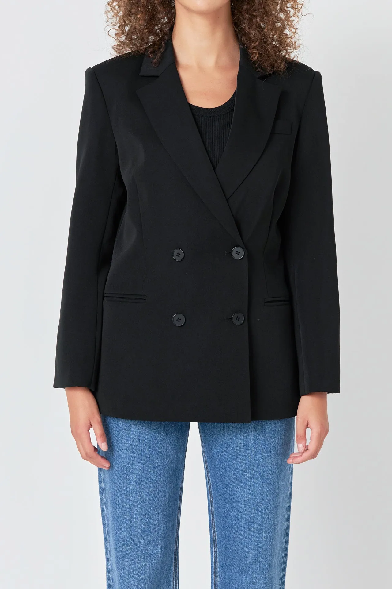 Double Breast Basic Blazer sold by Endless Rose product image thumbnail 2