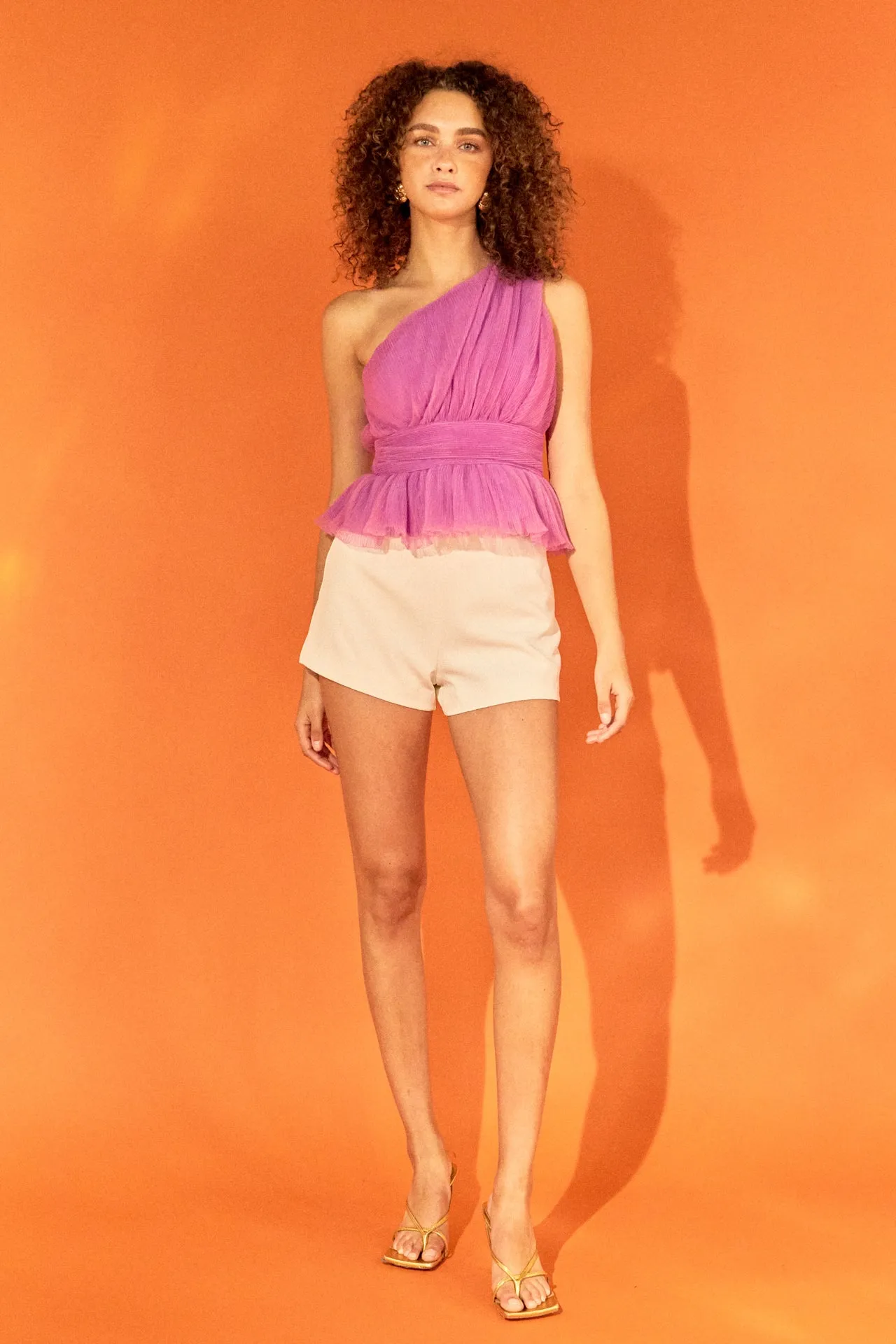 Tulle One Shoulder Top sold by Endless Rose