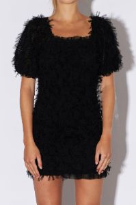 Mesh Trimmed Fitted Mini Dress sold by Endless Rose