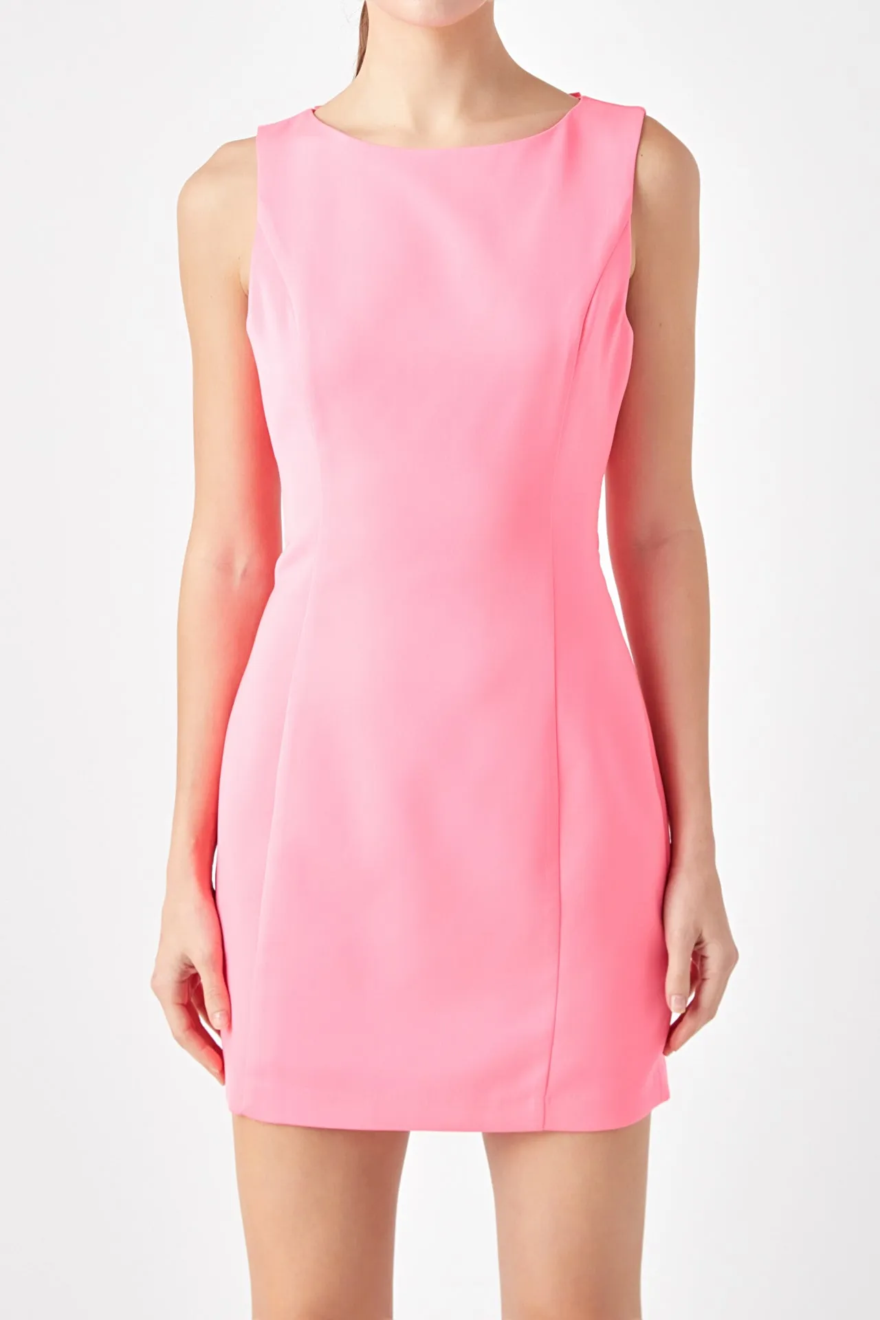 Open Back Bow Tie Mini Dress sold by Endless Rose product image thumbnail 2