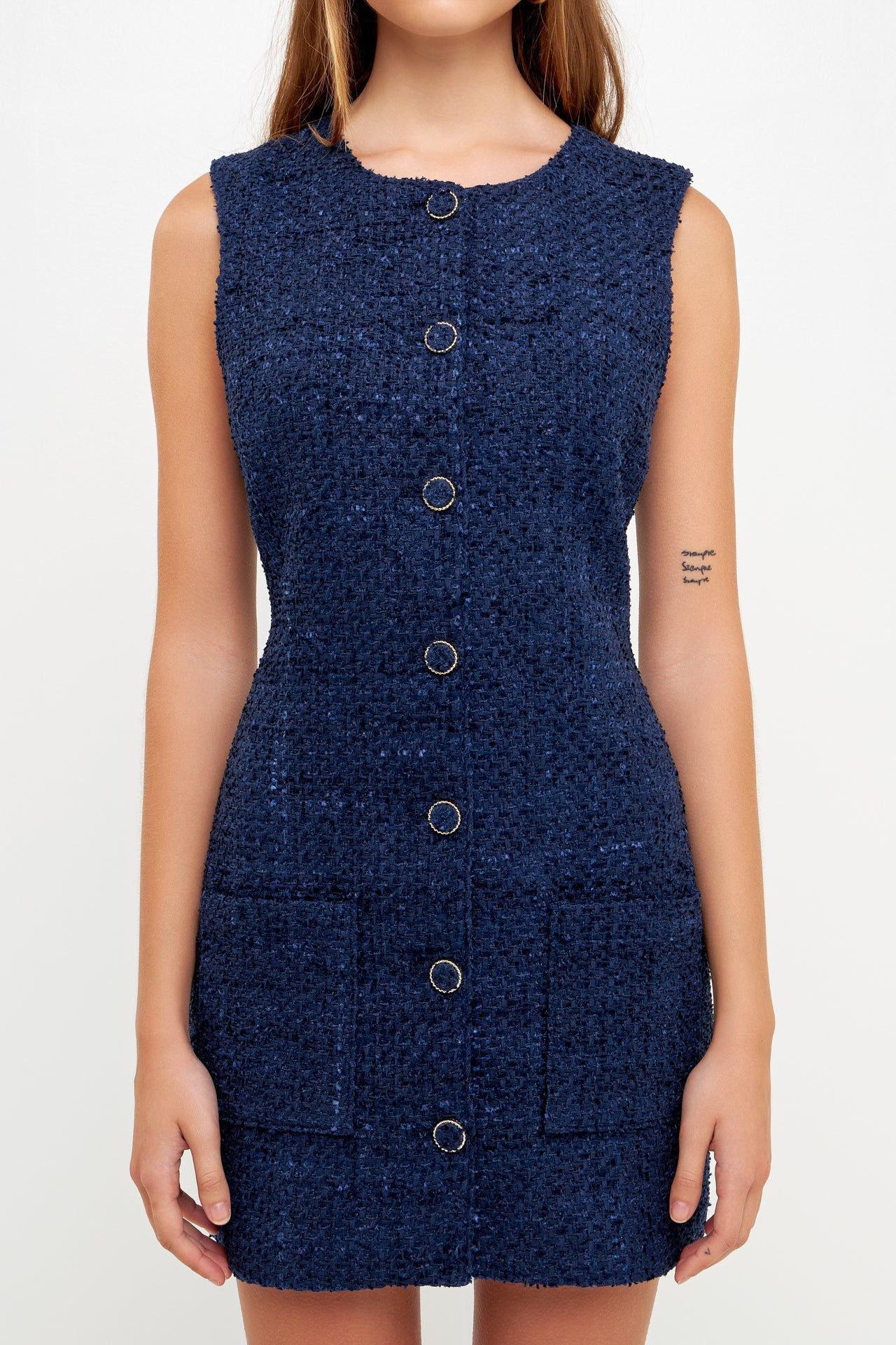 Sleeveless Tweed Mini Dress sold by Endless Rose product image thumbnail 22