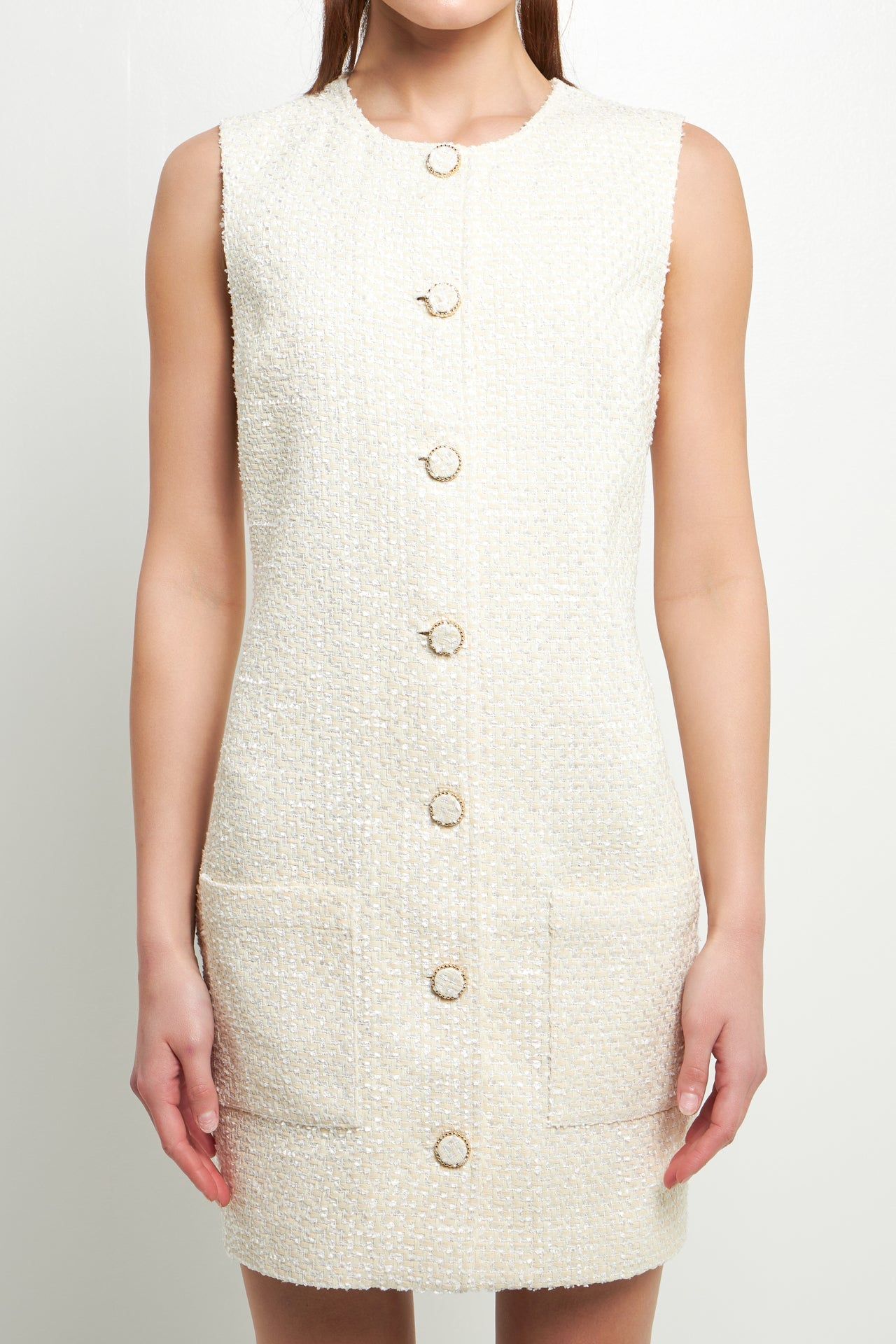 Sleeveless Tweed Mini Dress sold by Endless Rose product image thumbnail 7