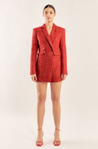 Premium Sequin Tweed Blazer Romper sold by Endless Rose