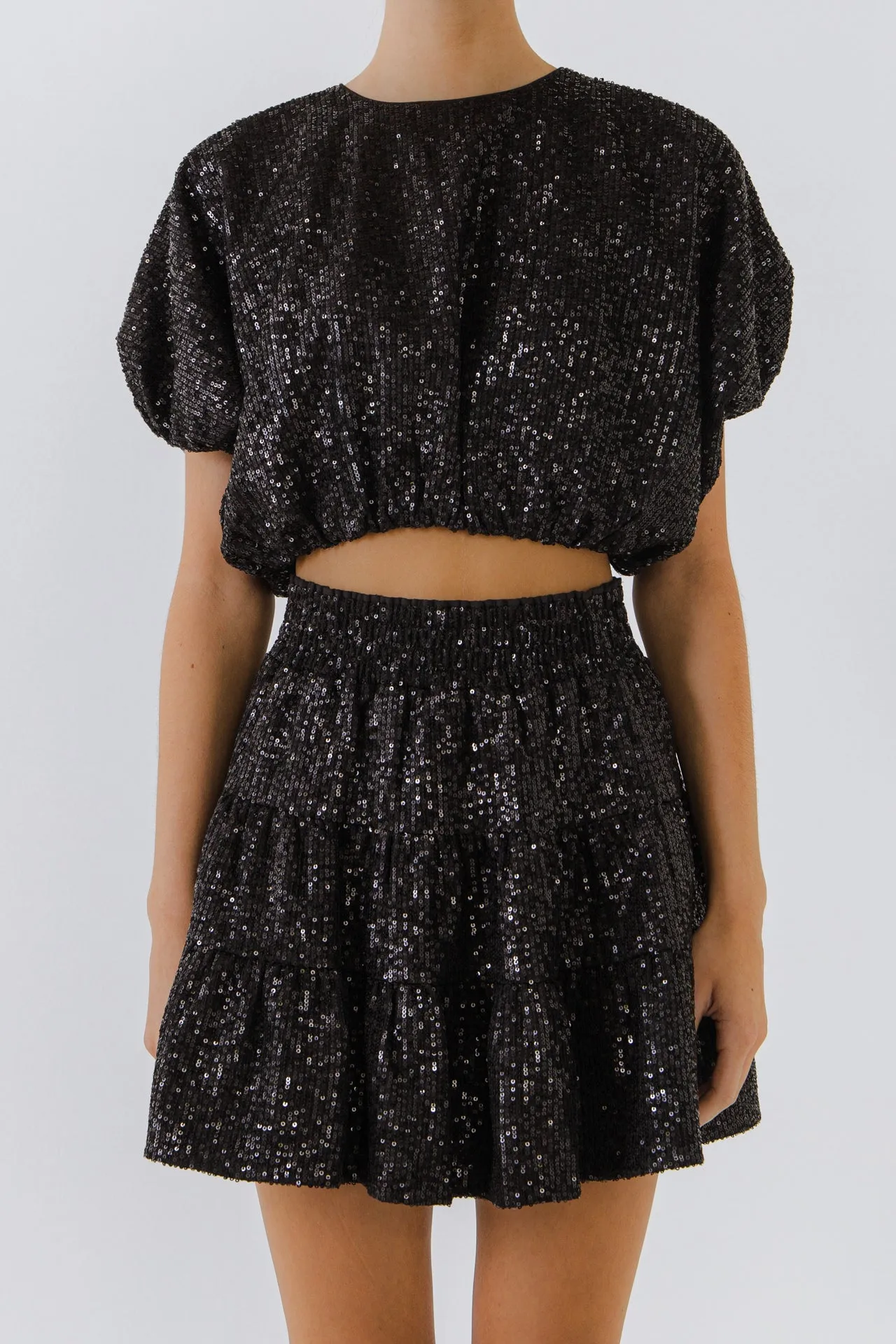 Sequins Voluminious Crop Top - Final Sale sold by Endless Rose product image thumbnail 2