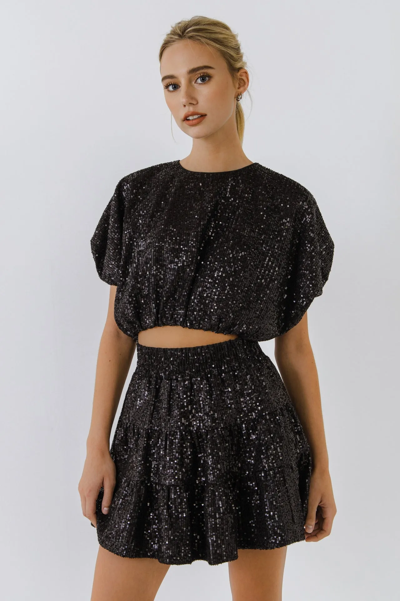 Sequins Voluminious Crop Top - Final Sale sold by Endless Rose product image thumbnail 5