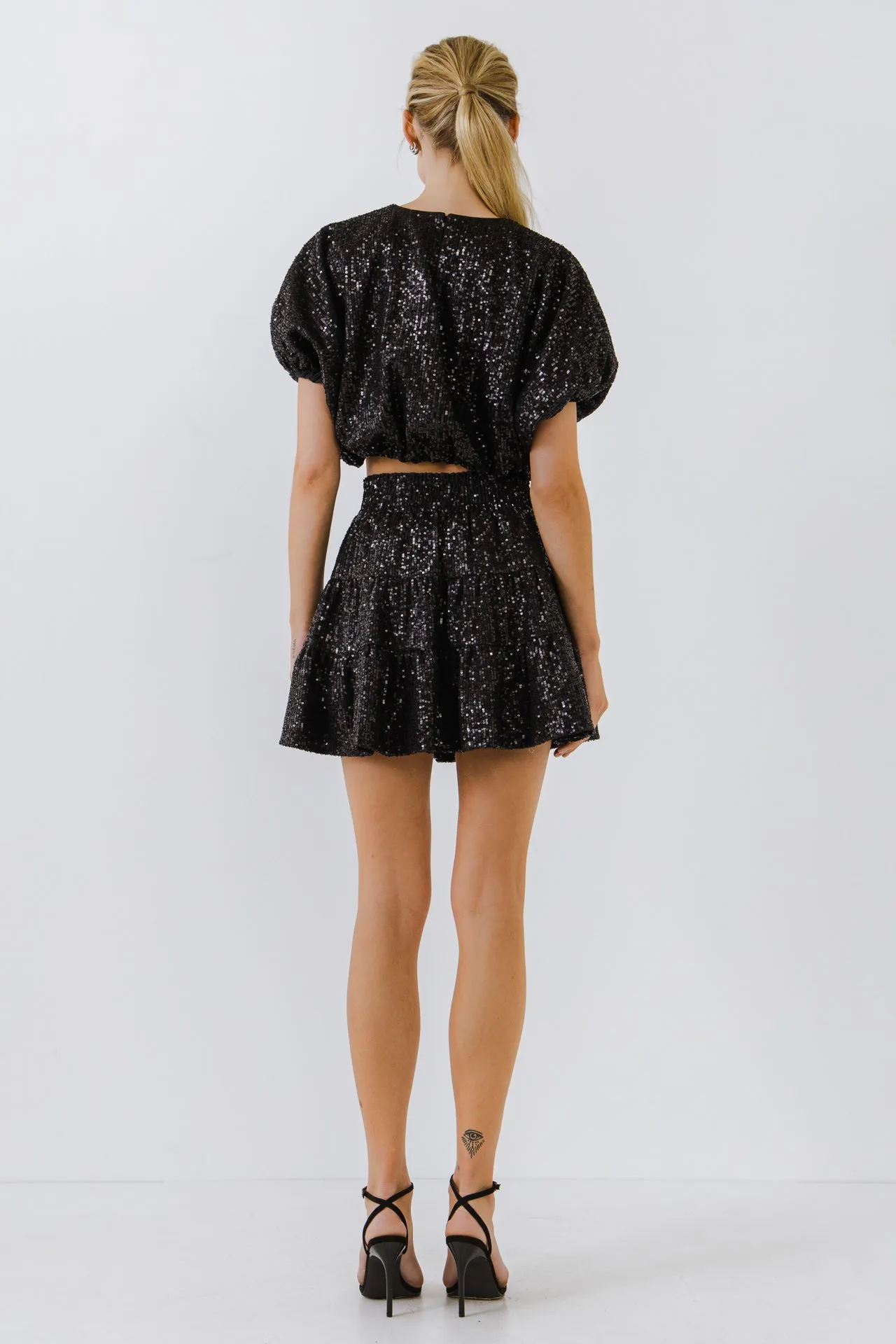 Sequins Voluminious Crop Top - Final Sale sold by Endless Rose product image thumbnail 4