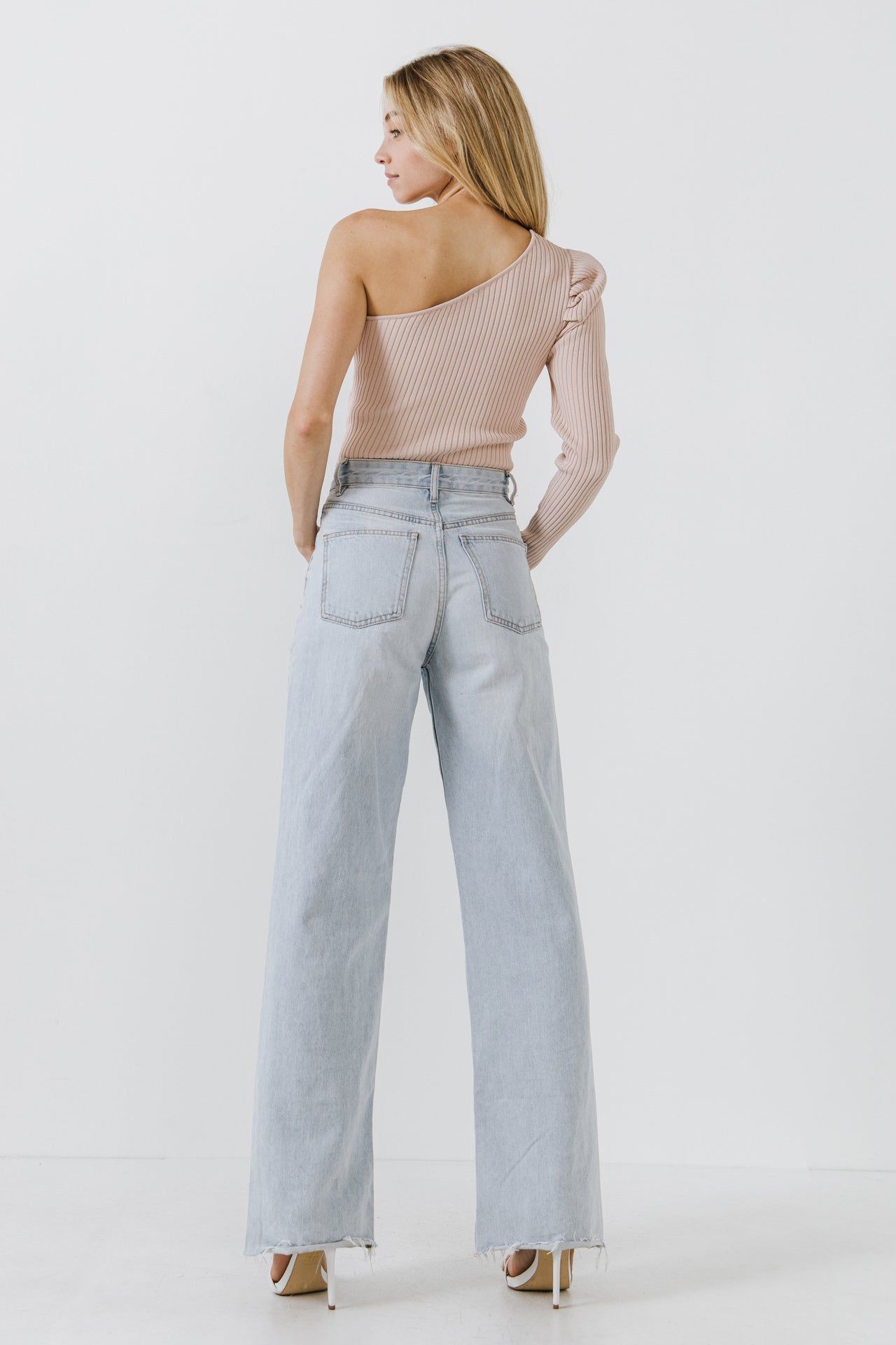 Puff Sleeve One Shoulder Top sold by Endless Rose product image thumbnail 4