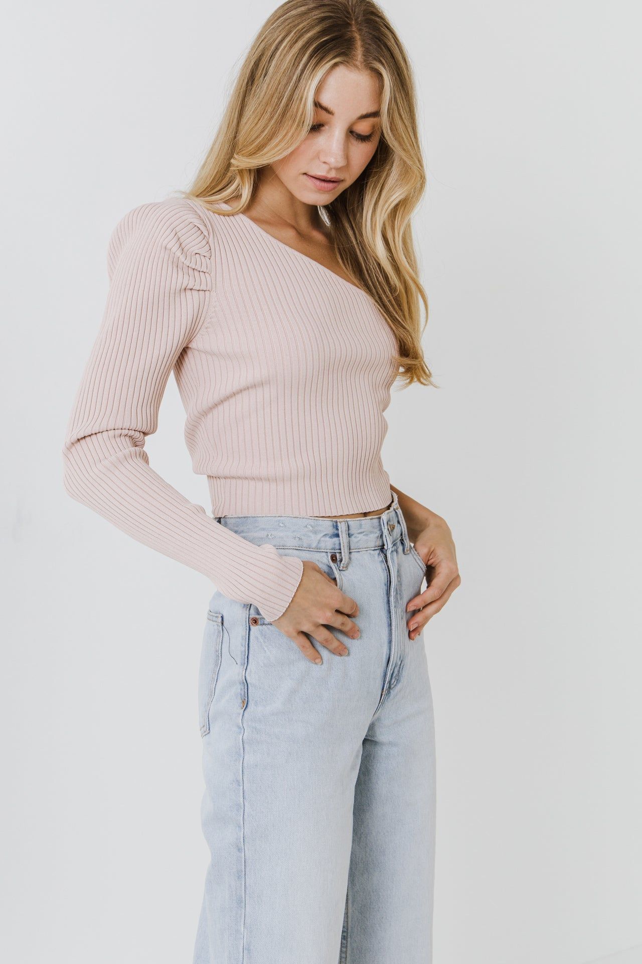 Puff Sleeve One Shoulder Top sold by Endless Rose product image thumbnail 5