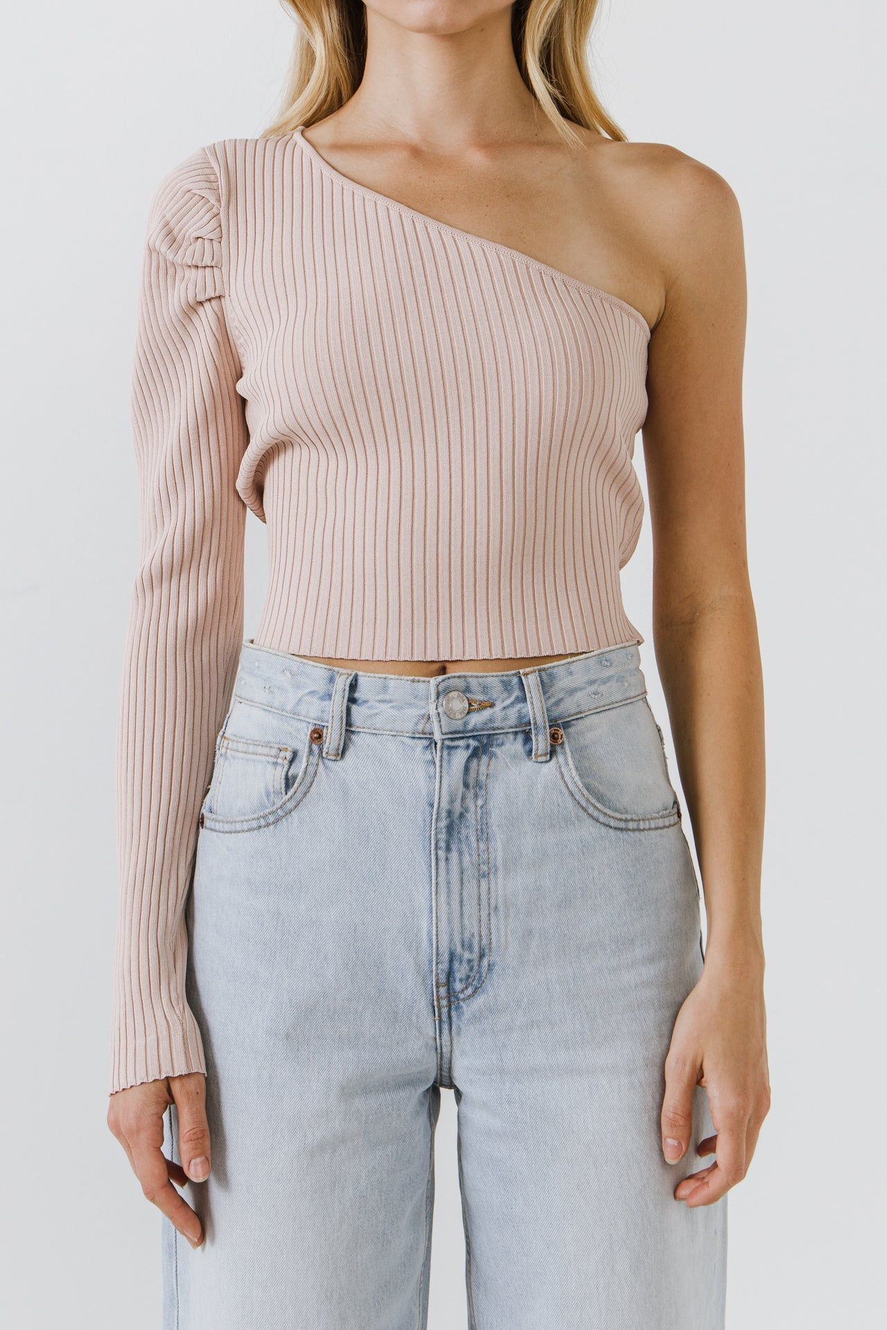 Puff Sleeve One Shoulder Top sold by Endless Rose product image thumbnail 2