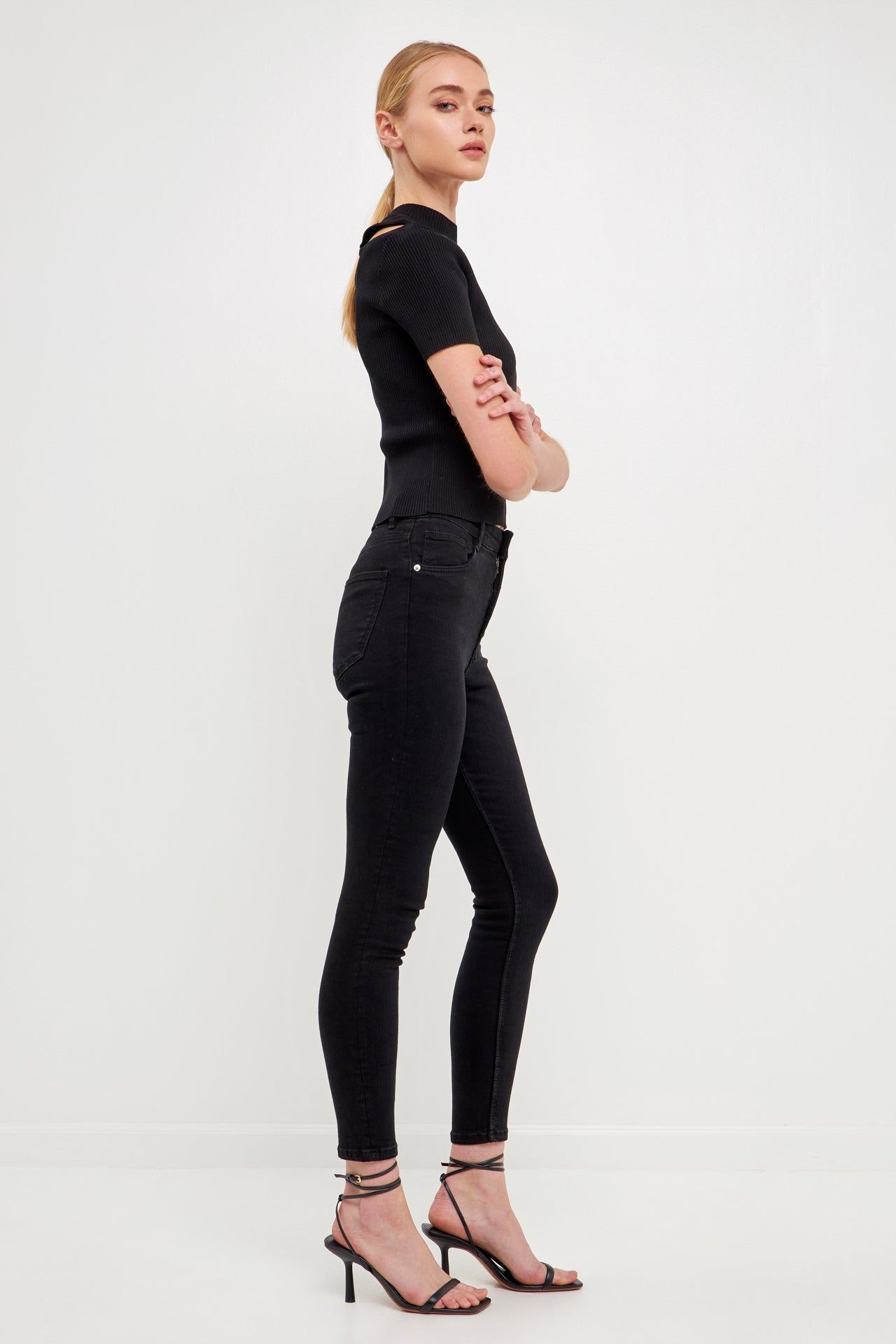 SALE OF Cut Out Knit Top sold by Endless Rose product image thumbnail 3