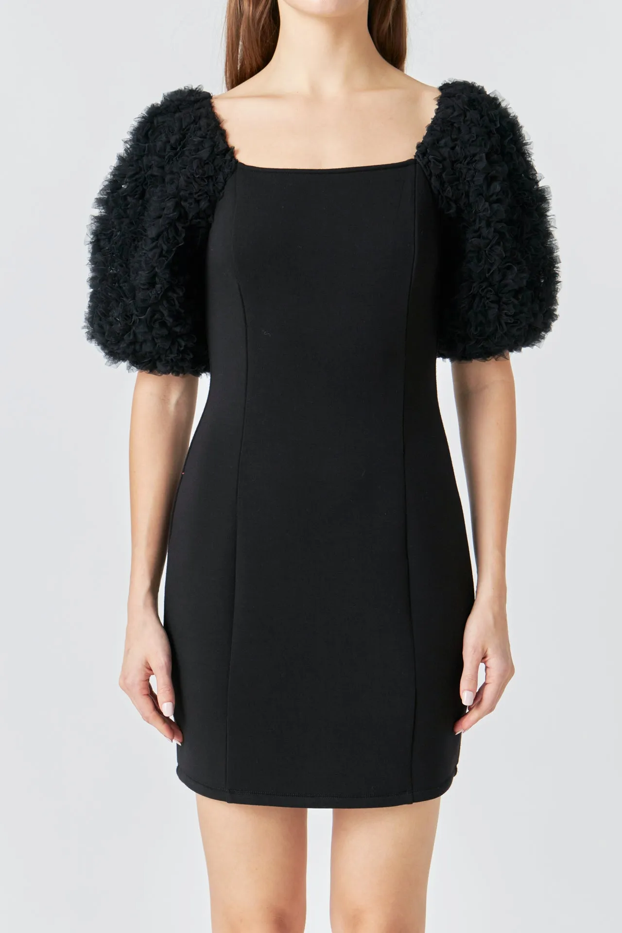 Puff Sleeve Mini Dress sold by Endless Rose product image thumbnail 2