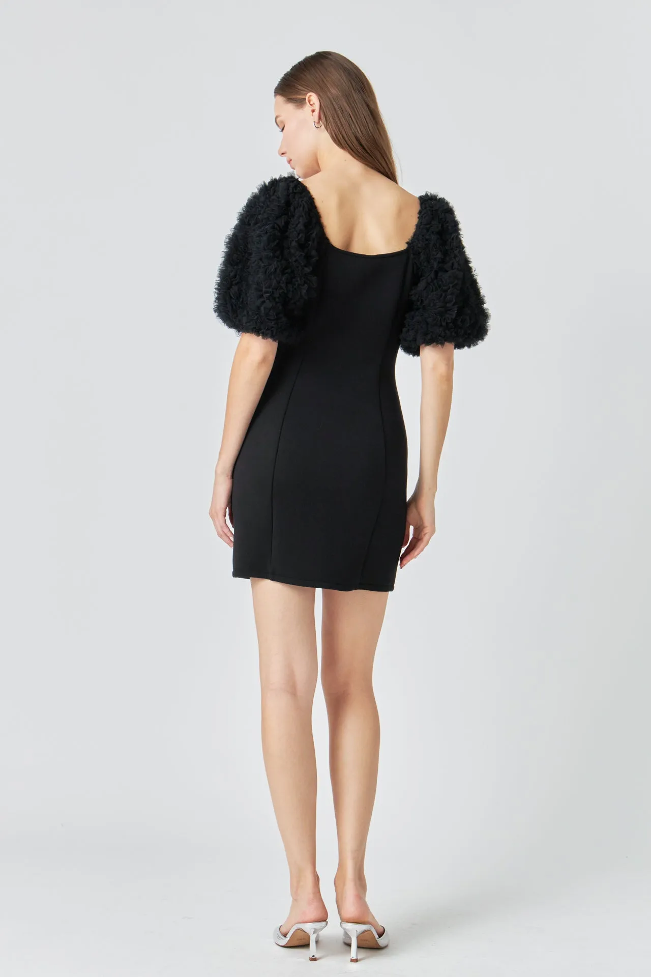 Puff Sleeve Mini Dress sold by Endless Rose product image thumbnail 4